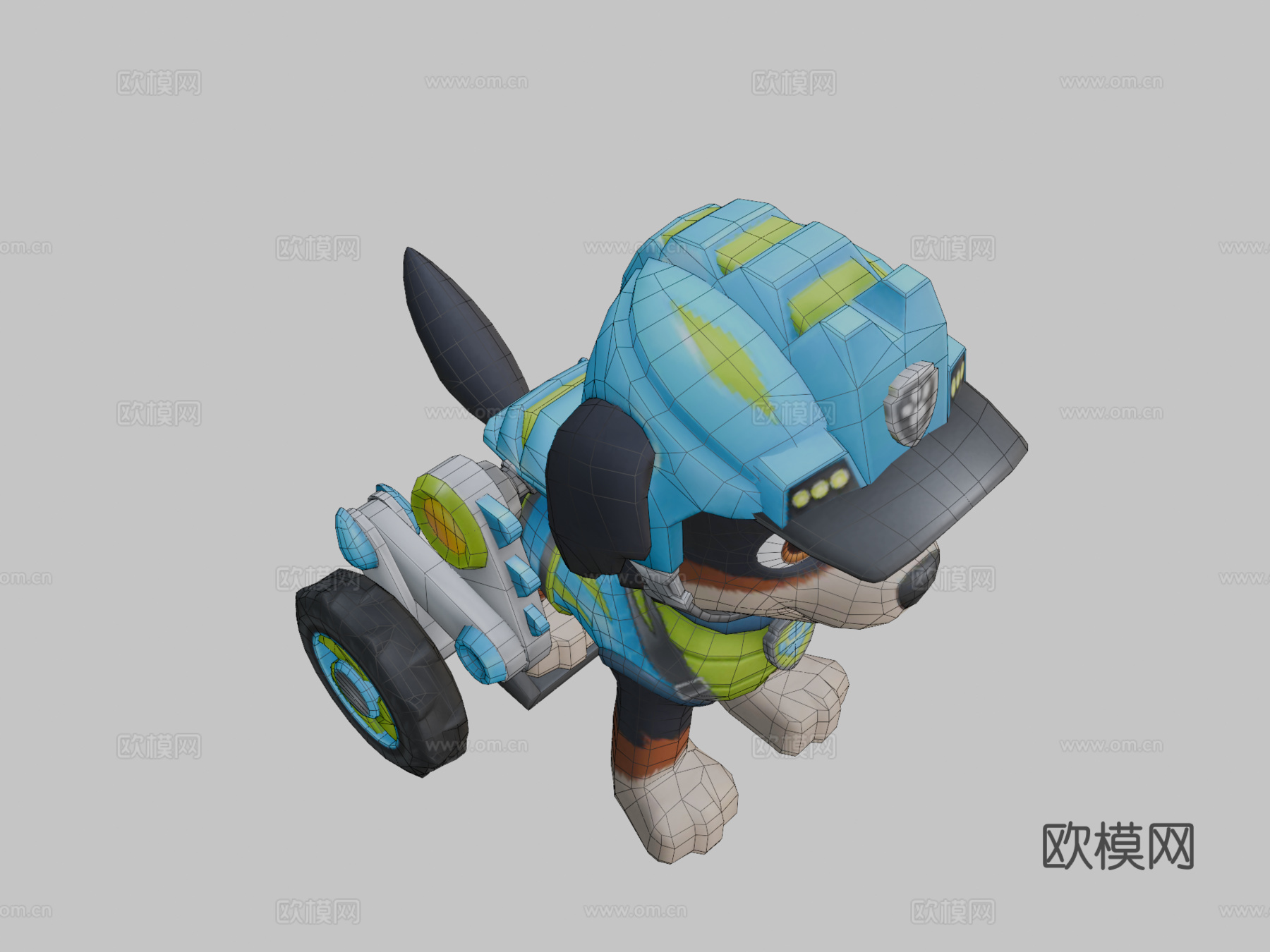 移动端汪汪队立大功救援世界雷克斯3d模型下载（渲染图2）