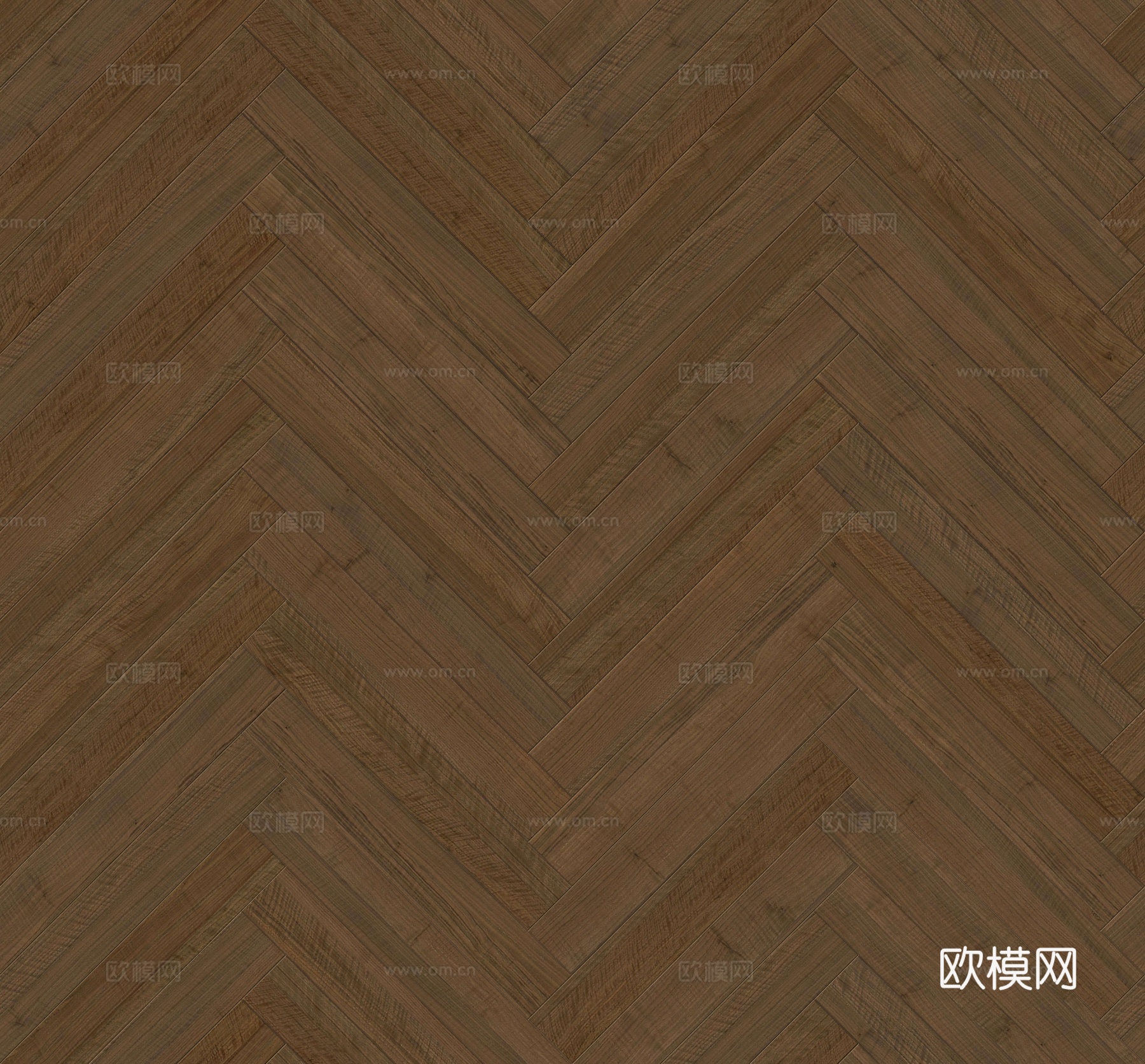 鱼骨纹错缝原木色实木地板48