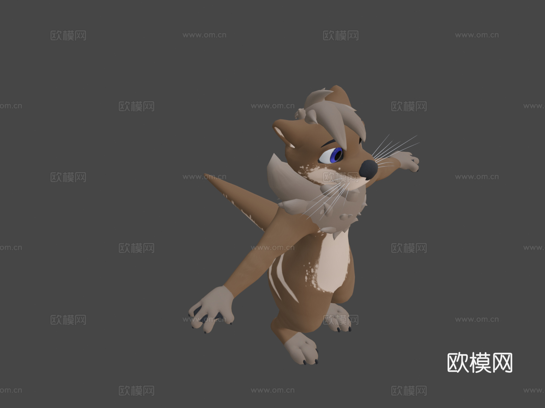 水獭卢卡斯个人3d模型下载（渲染图8）