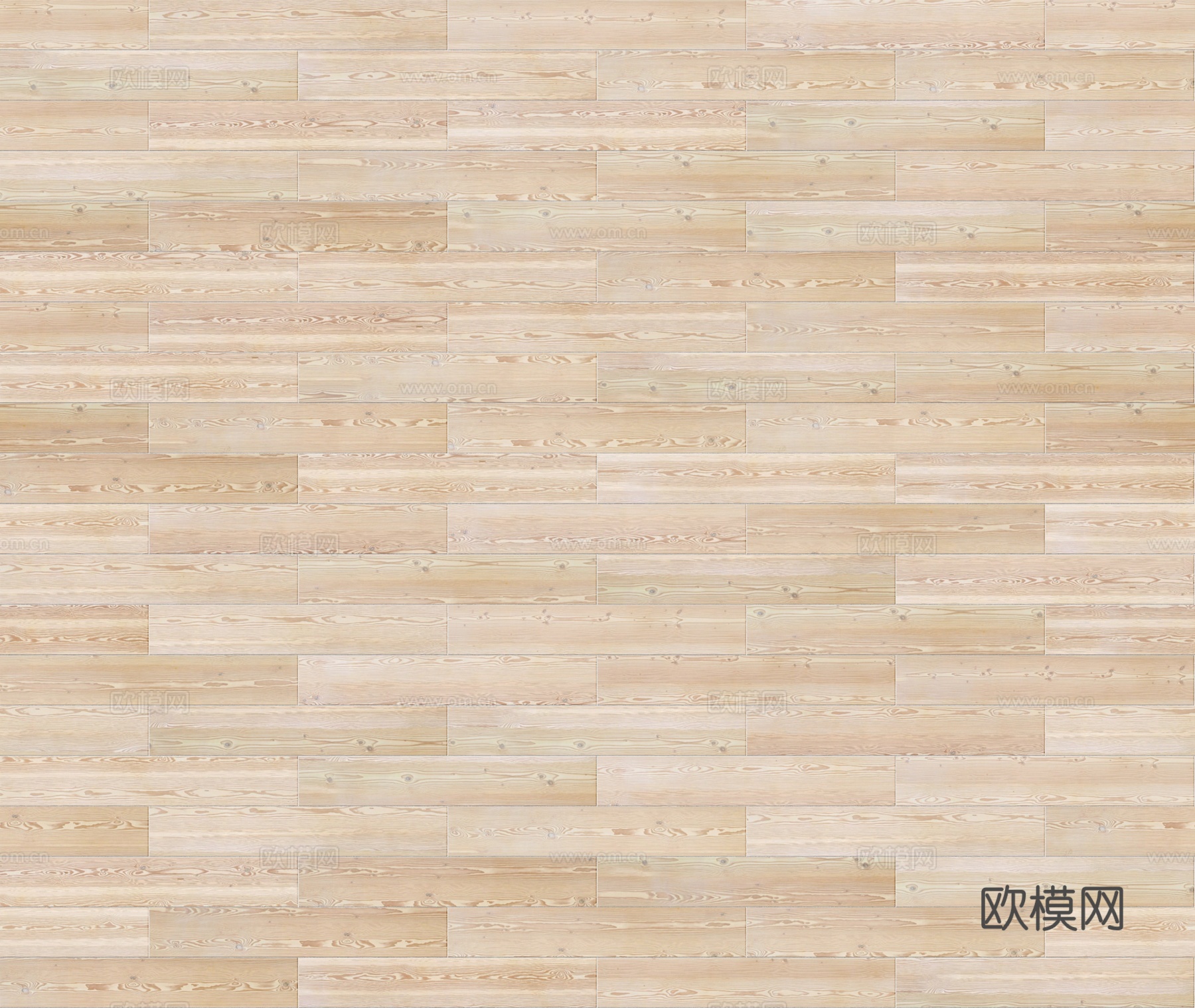 矩形错缝原木色实木地板77