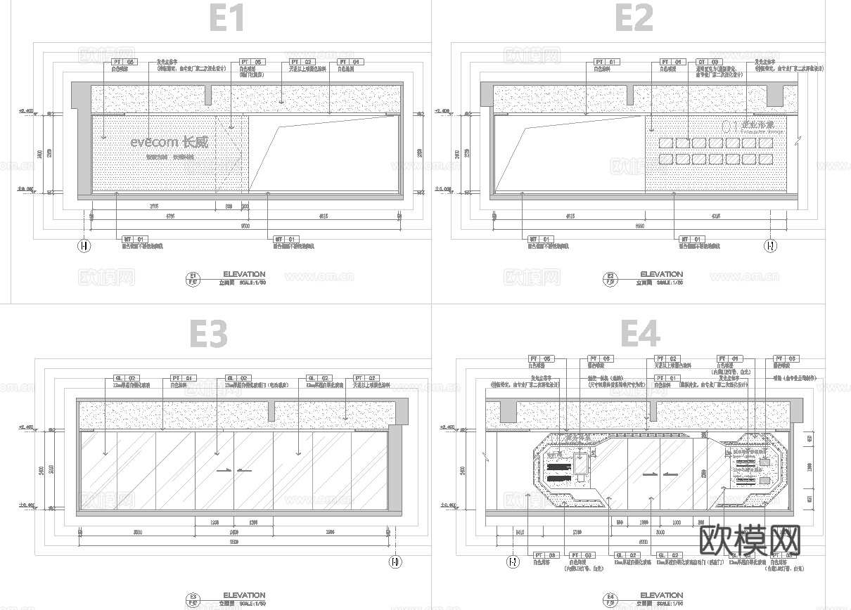 科技展厅 最新全套施工图合集cad施工图