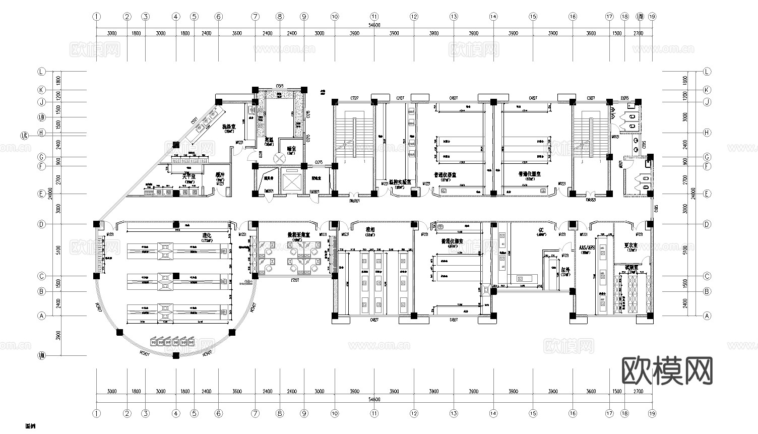 实验室 最新平面施工图合集cad施工图