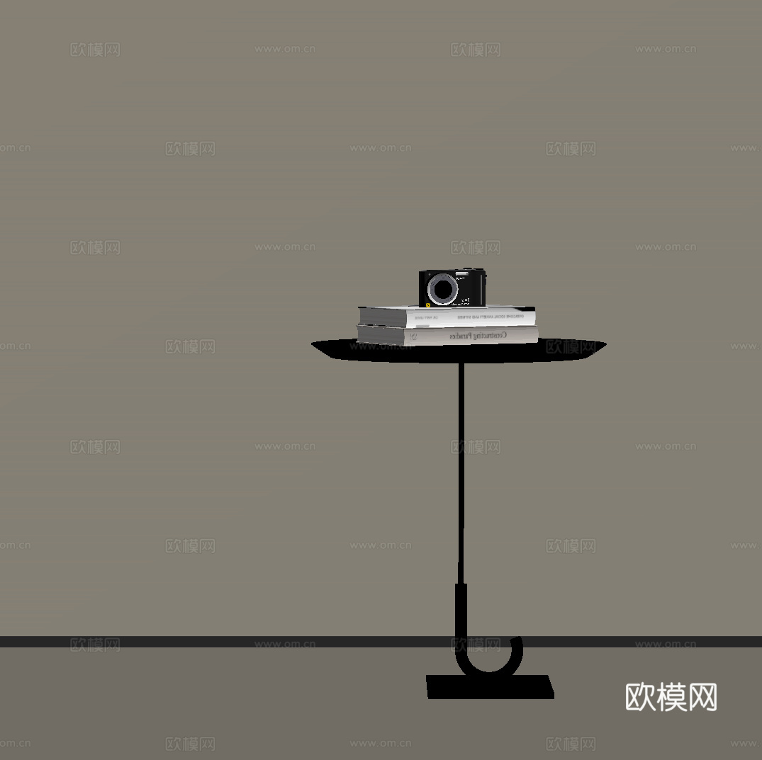 现代意式边几su模型下载（渲染图2）