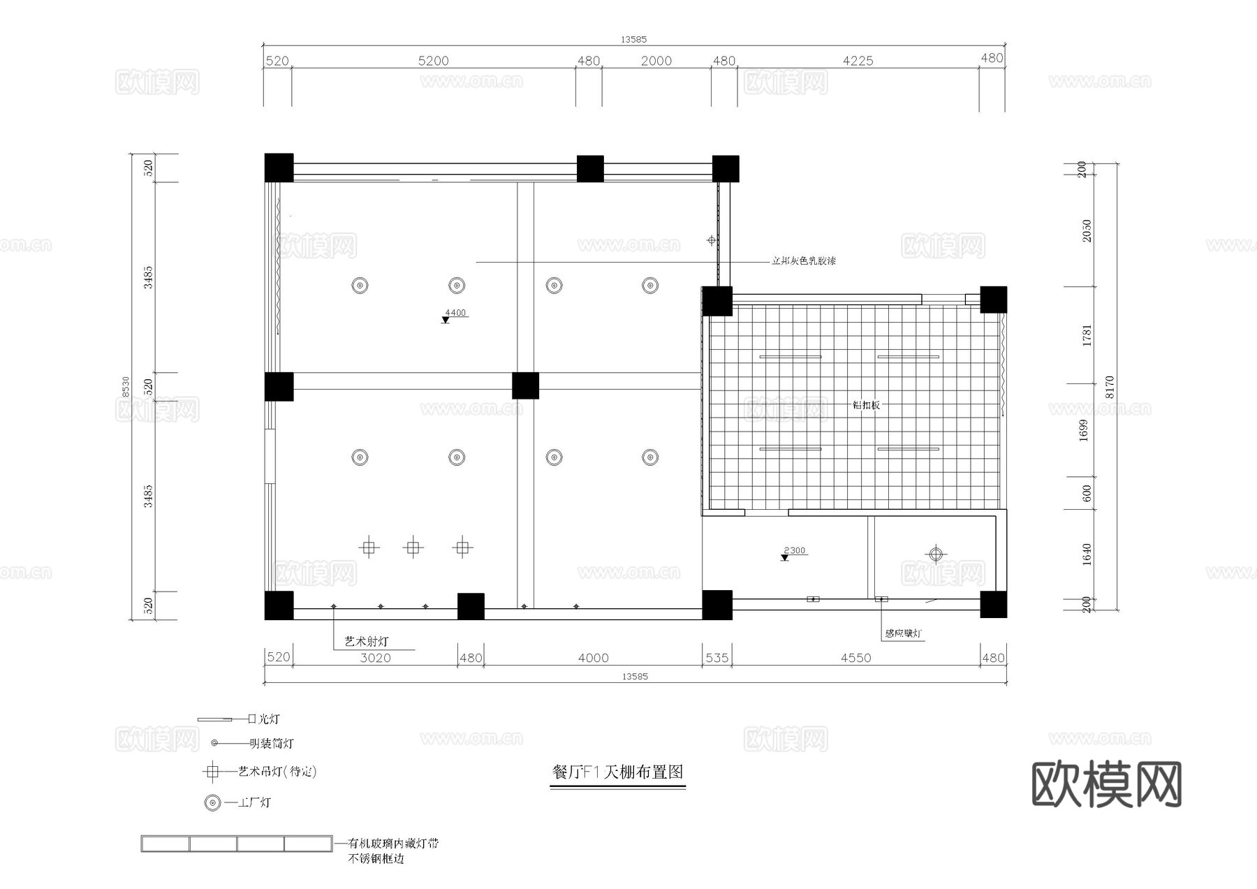 烧烤店 最新全套施工图合集cad施工图