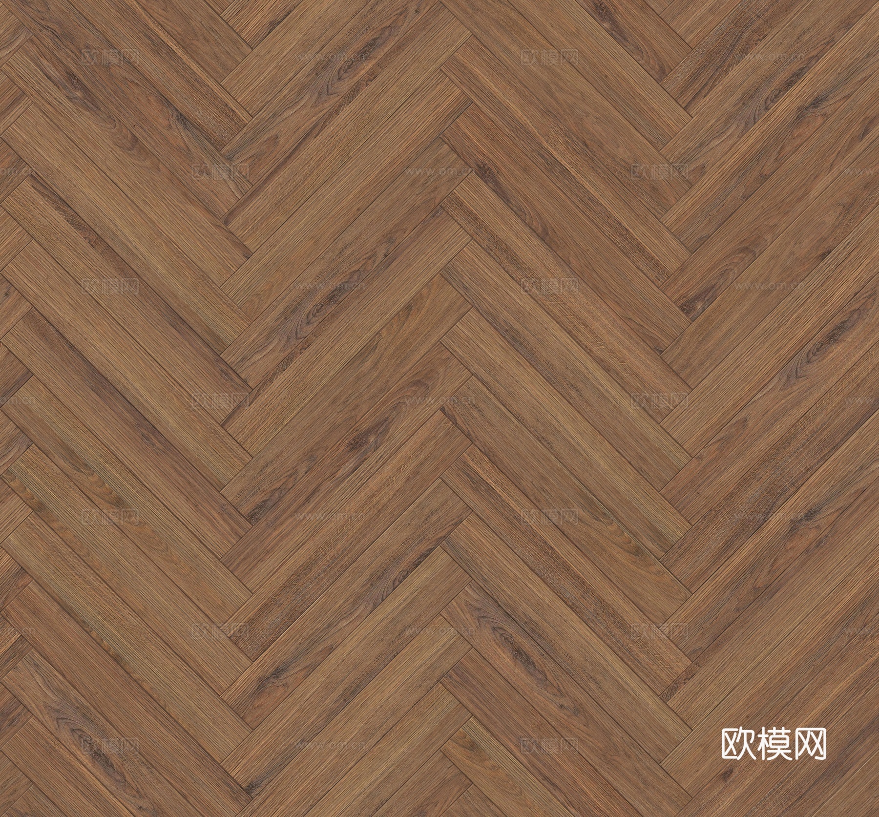 鱼骨纹错缝原木色实木地板12