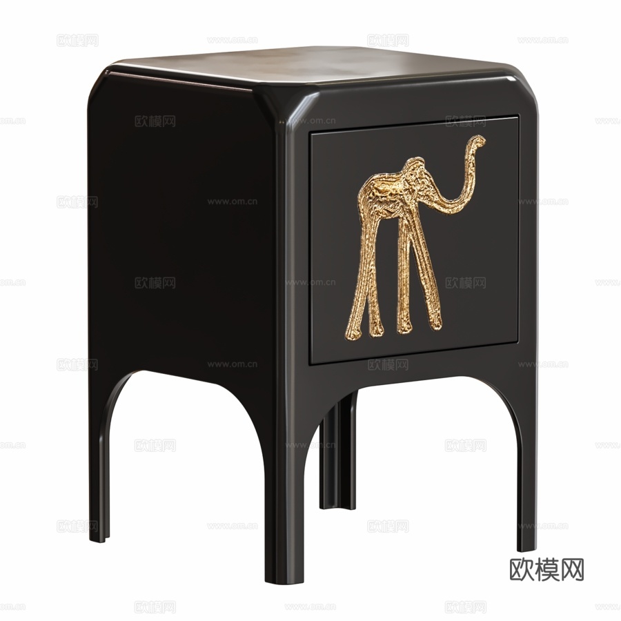 大象床头柜3d模型下载