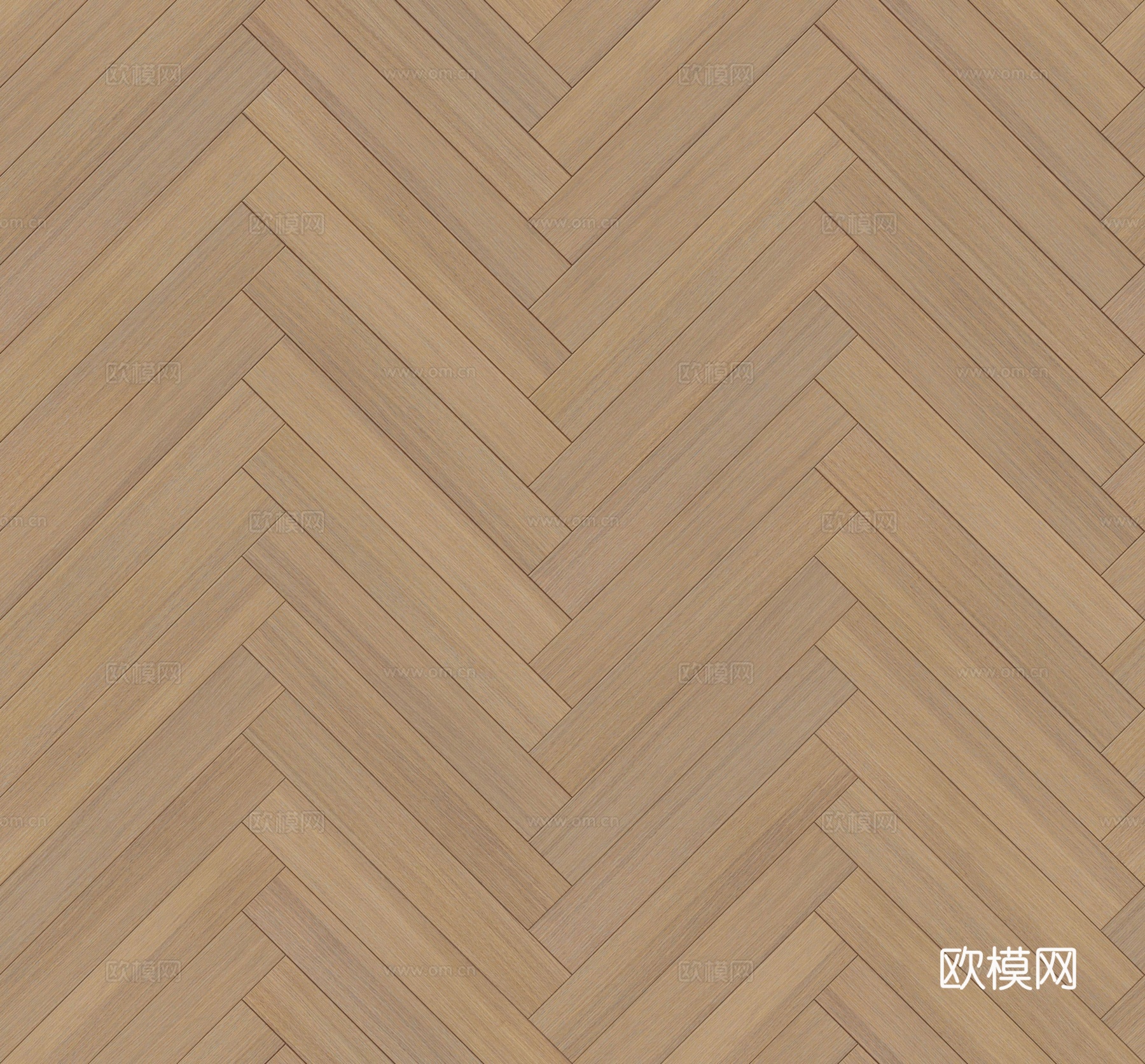 鱼骨纹错缝原木色实木地板43