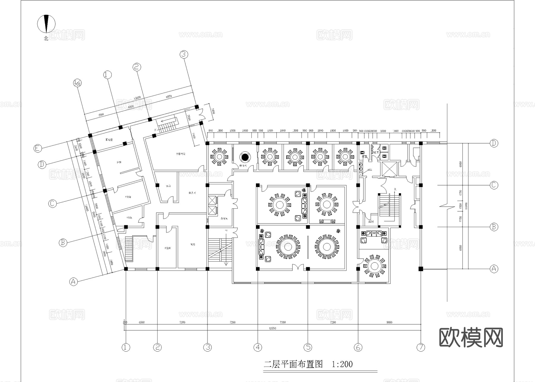 烤肉店 最新全套施工图合集cad施工图