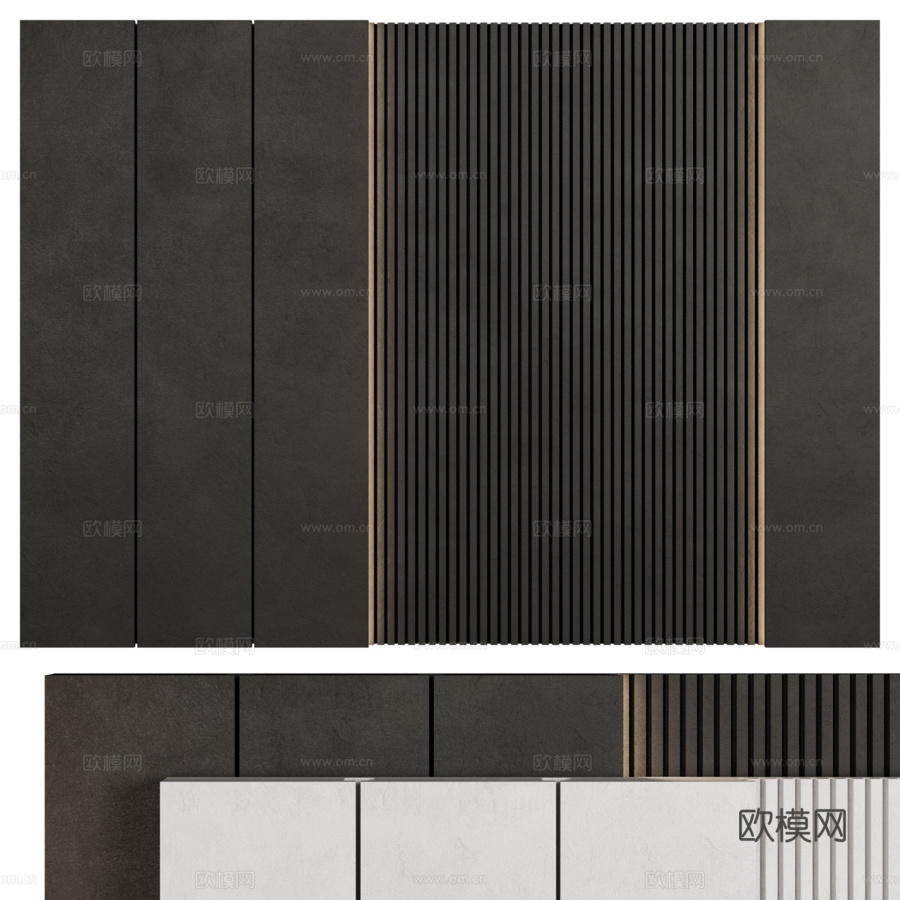 装饰墙3d模型下载