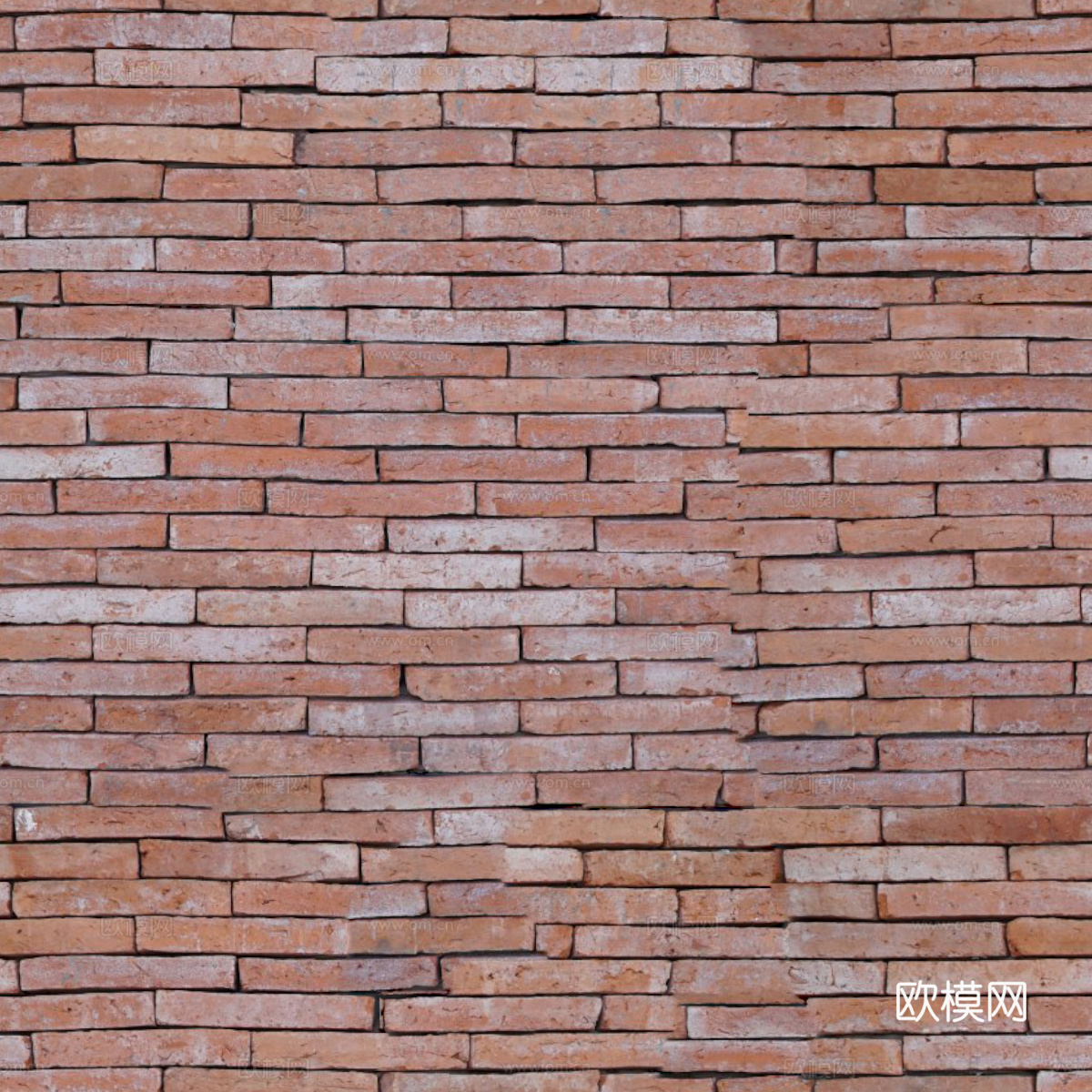 红砖墙面-红砖错缝墙面2046下载