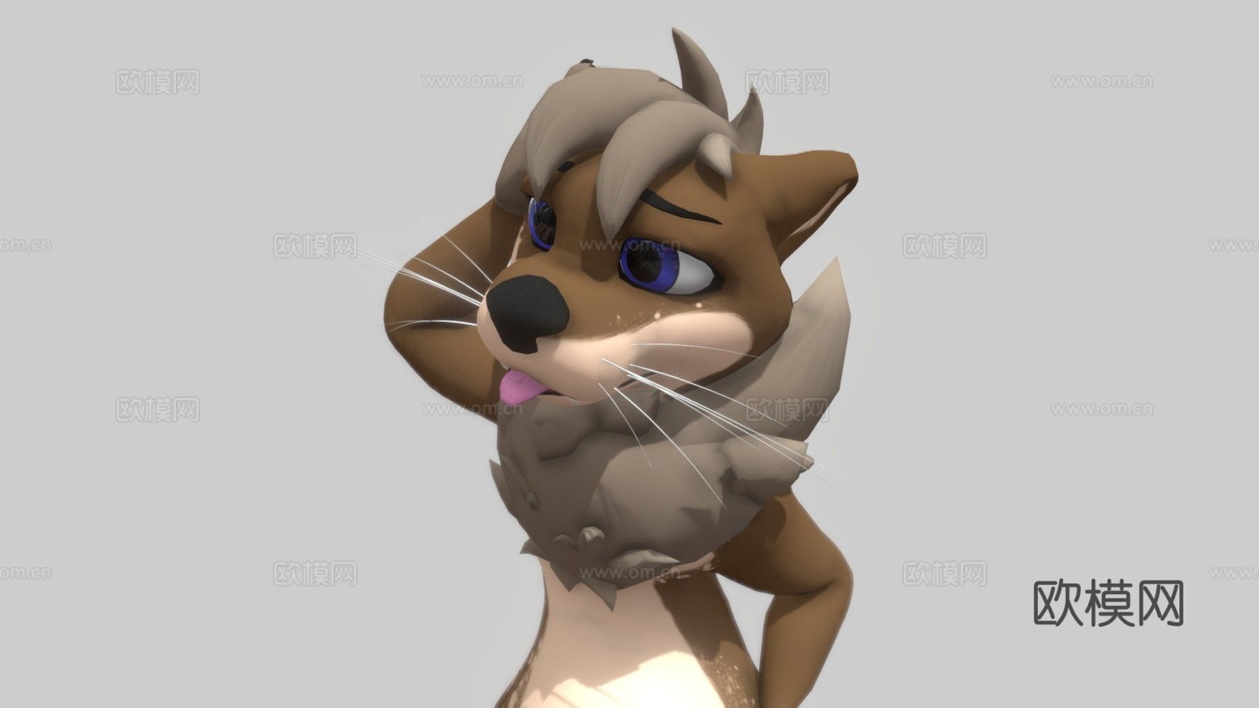 水獭卢卡斯个人3d模型下载（渲染图1）