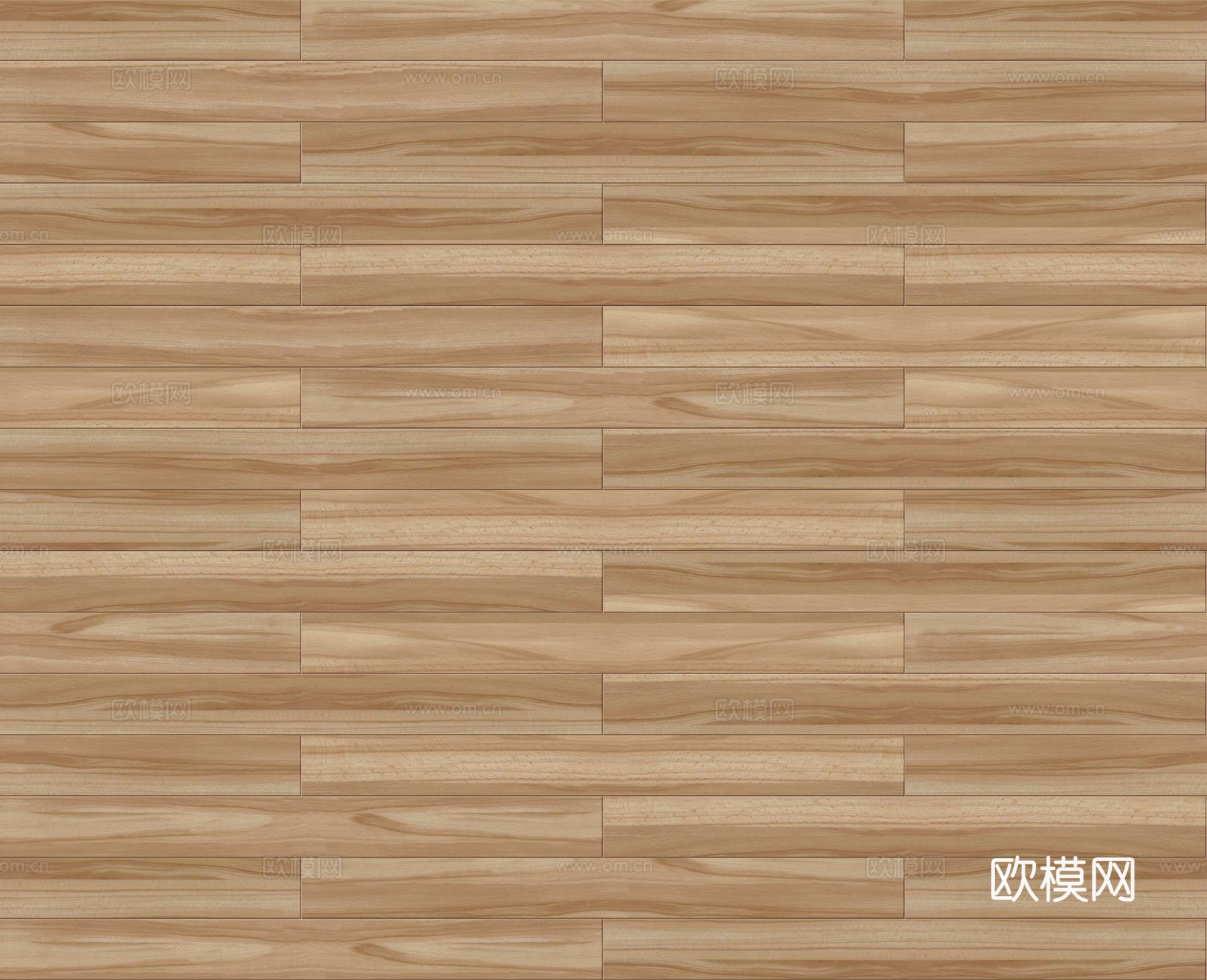 矩形错缝原木色实木地板177