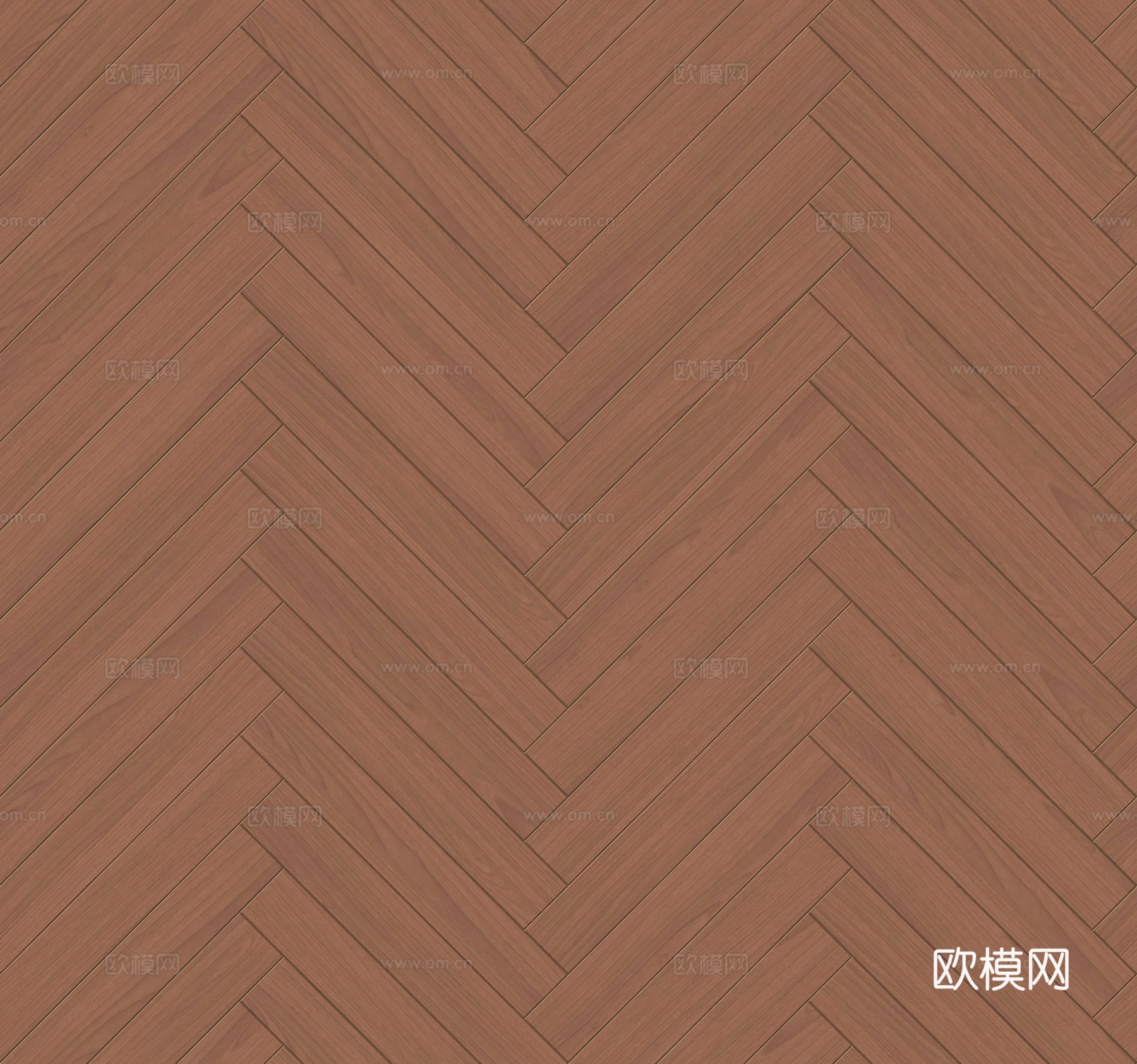 鱼骨纹错缝原木色实木地板148