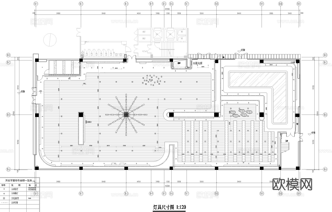 科技展厅 最新平面施工图合集cad施工图
