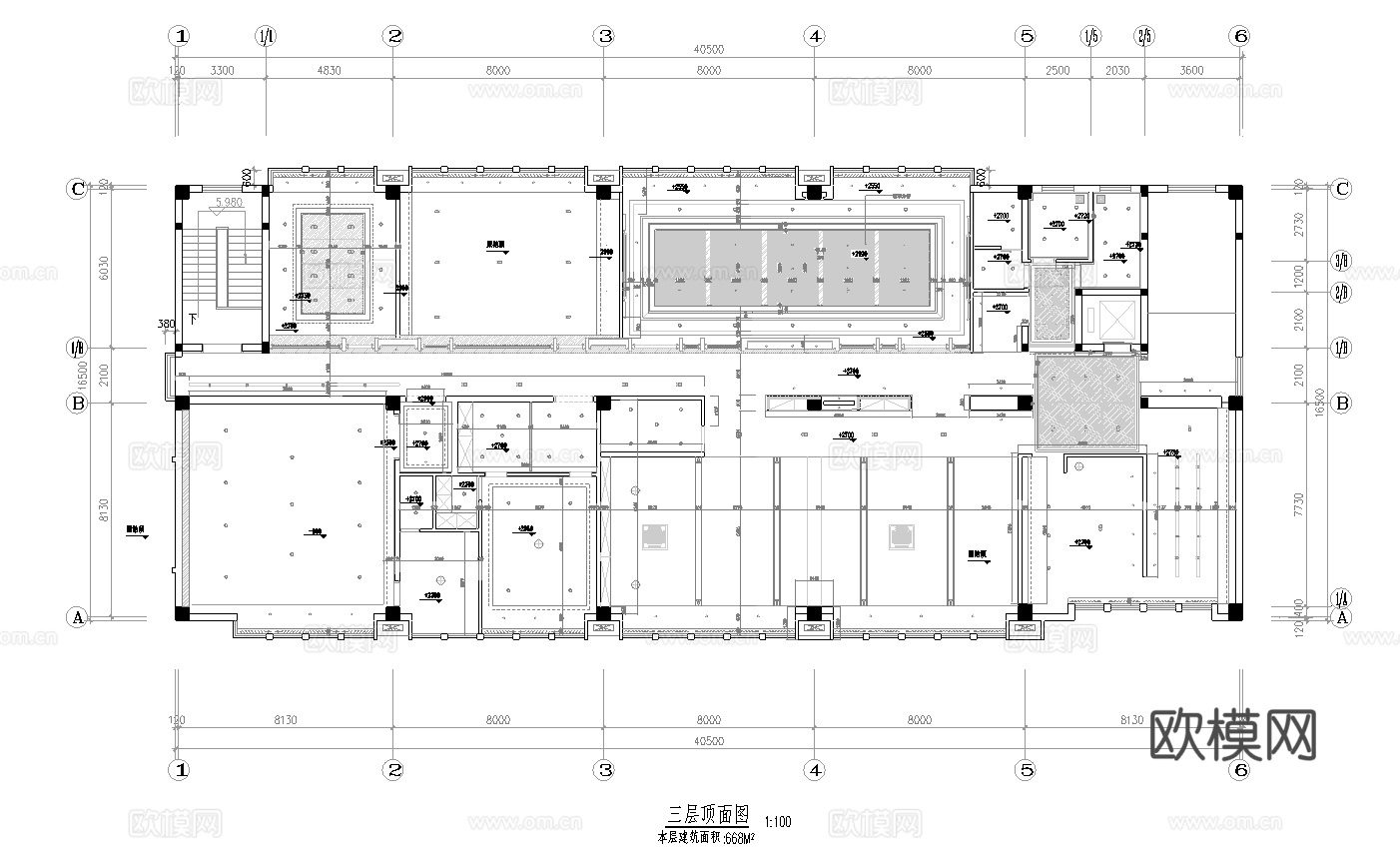 最新办公室全套施工图合集cad施工图
