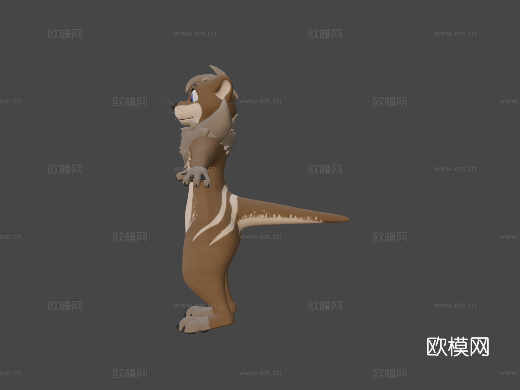 水獭卢卡斯个人3d模型下载（渲染图6）