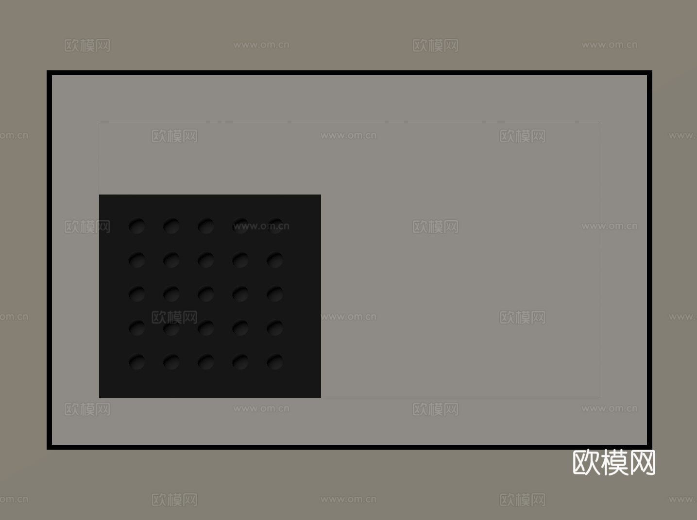 现代意式墙饰su模型