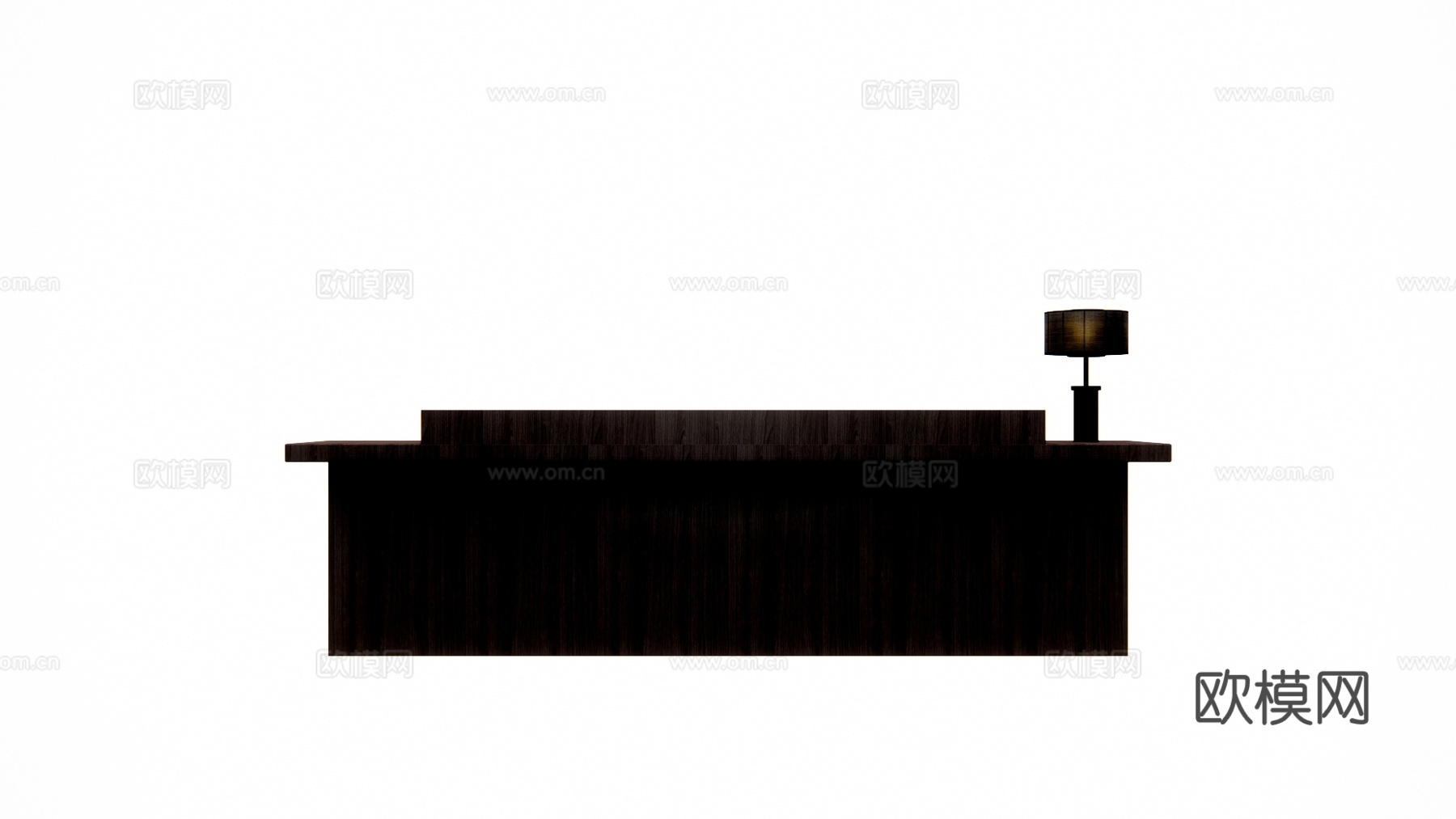 大厅 酒店前台 电脑 办公空间 前台 展厅 办公su模型