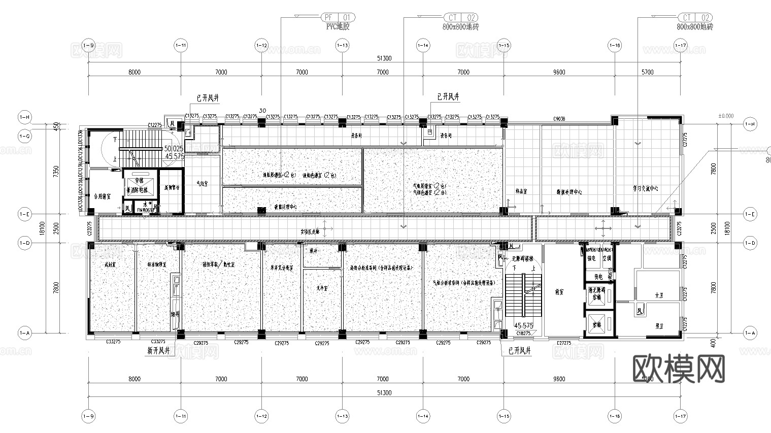 实验室 最新平面施工图合集cad施工图