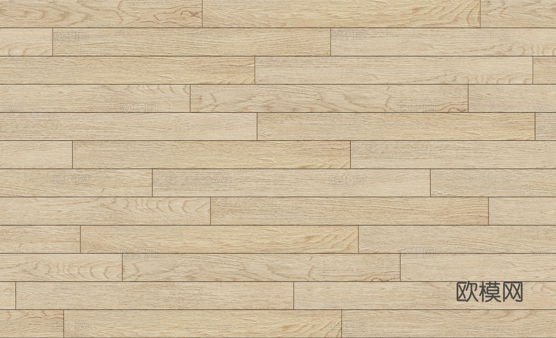 矩形错缝原木色实木地板30