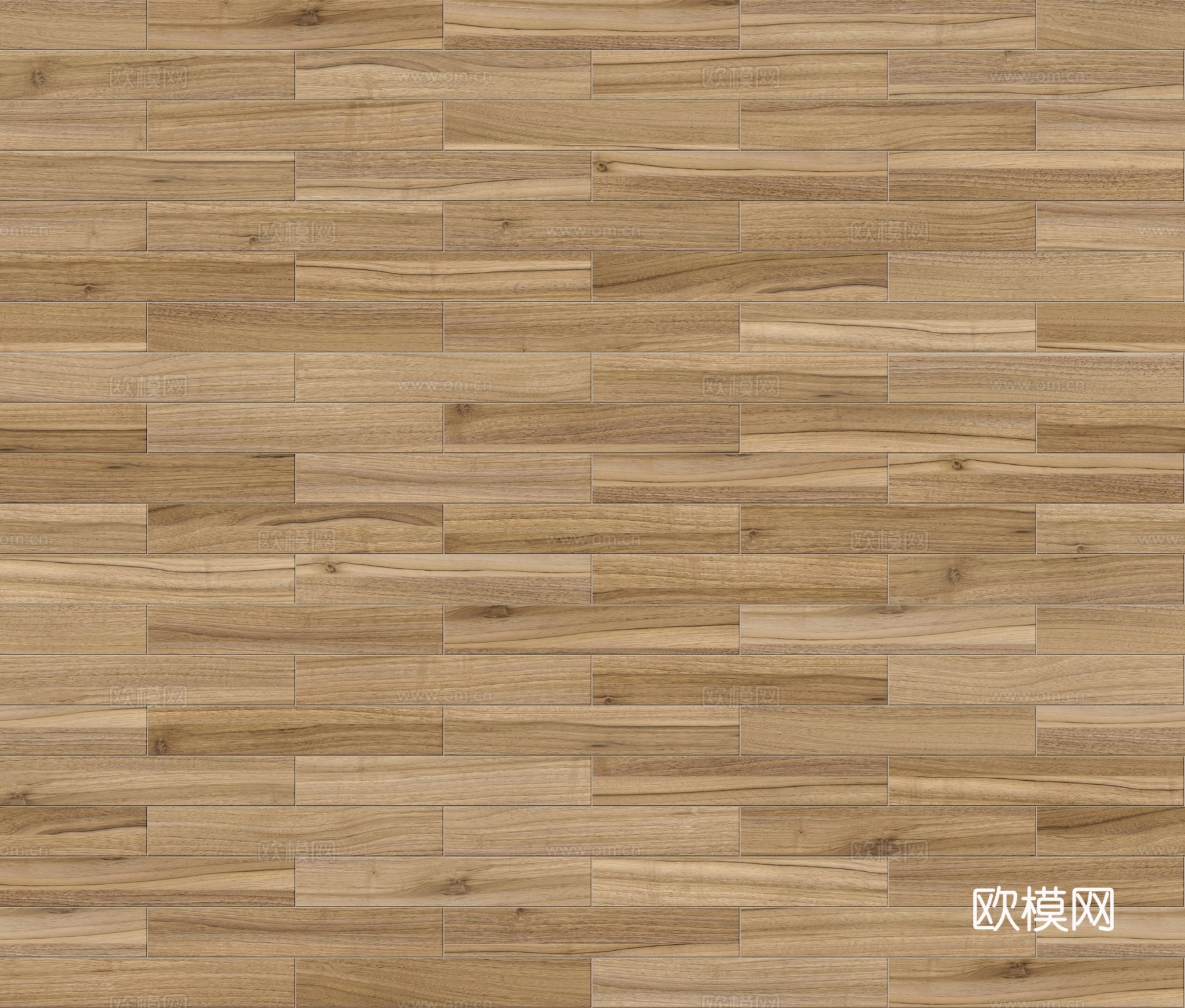 矩形错缝原木色实木地板34