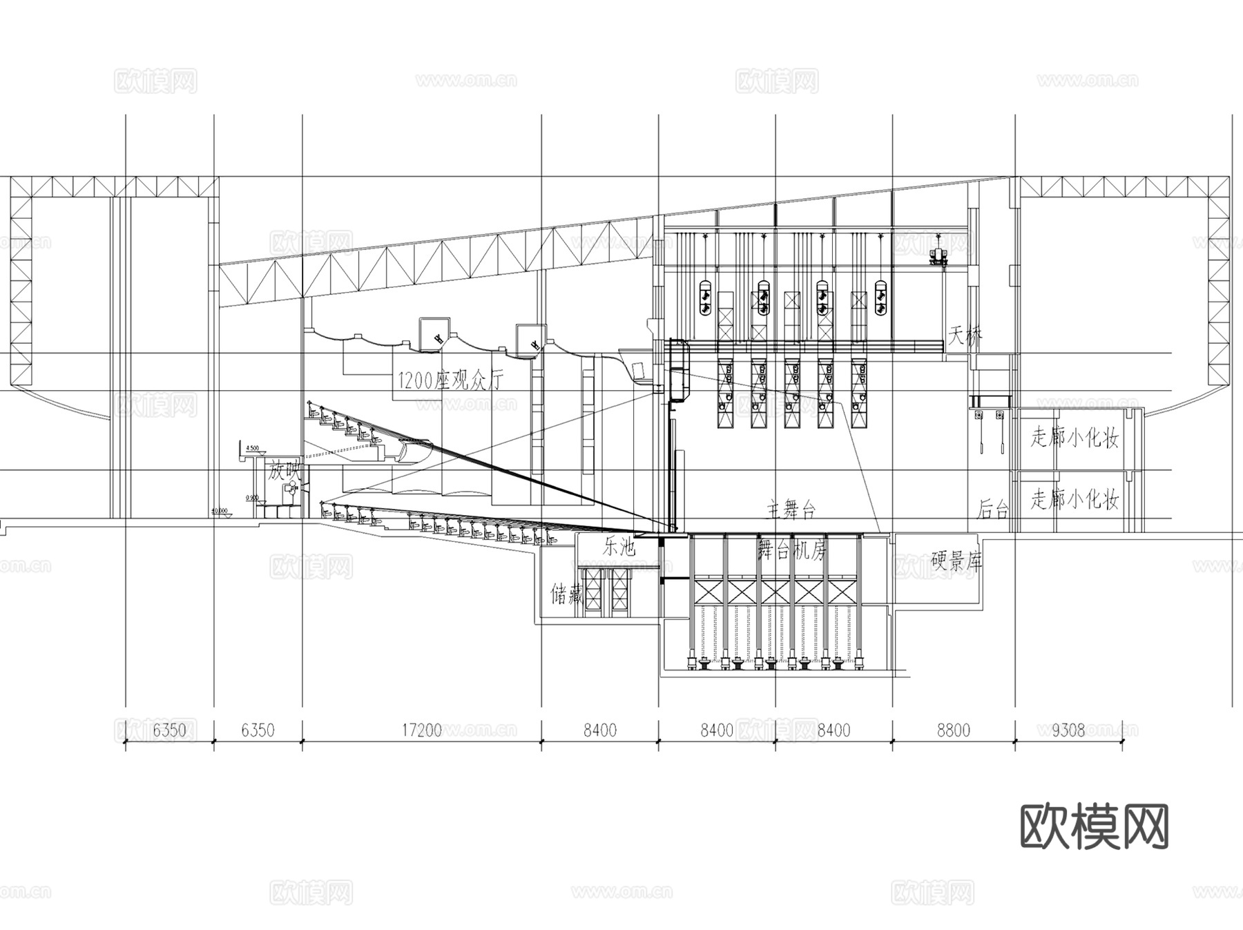 重庆江津一院四馆两中心剧院文化馆博物馆建筑平面CAD施工图cad施工图