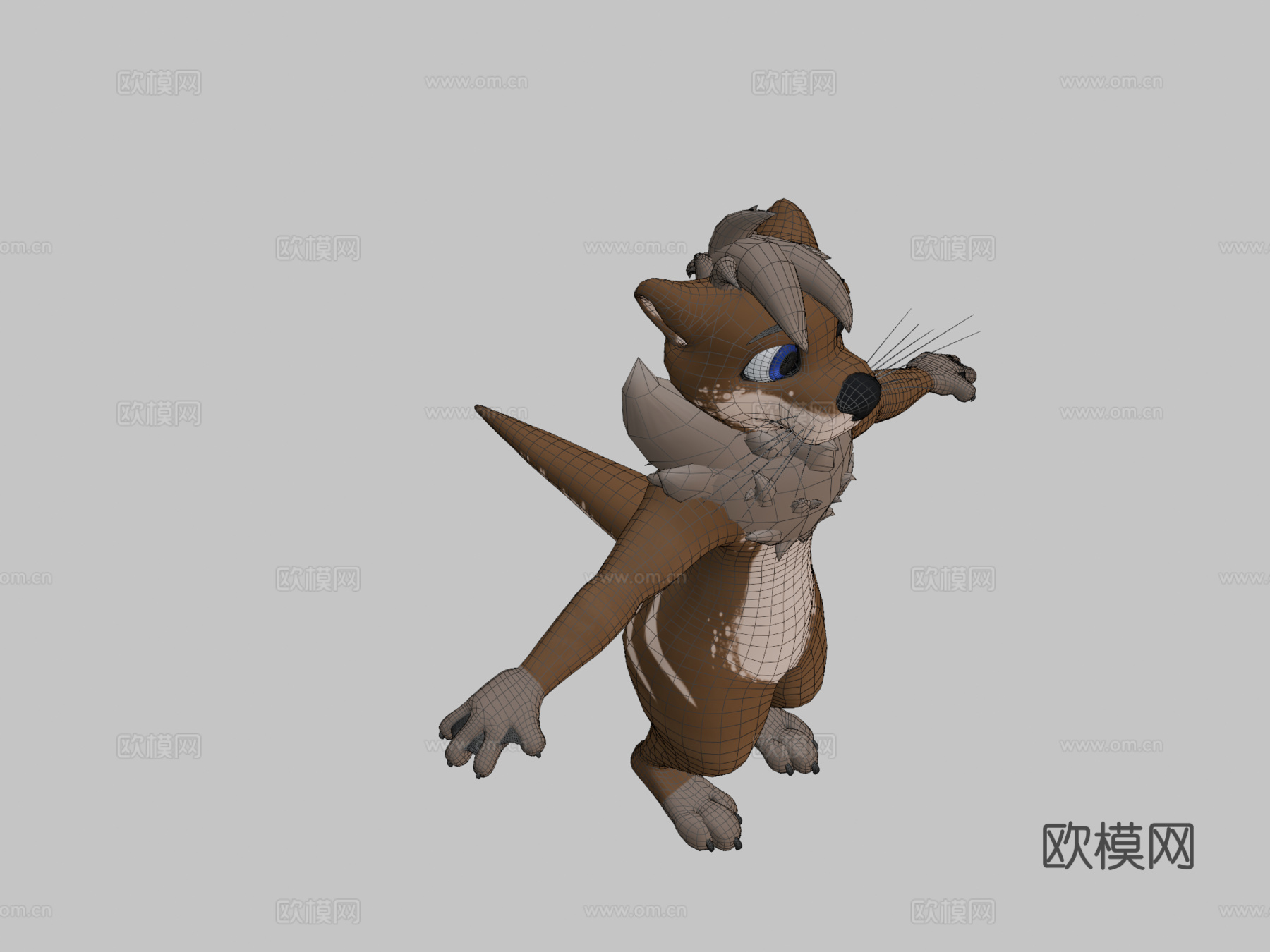 水獭卢卡斯个人3d模型下载（渲染图2）