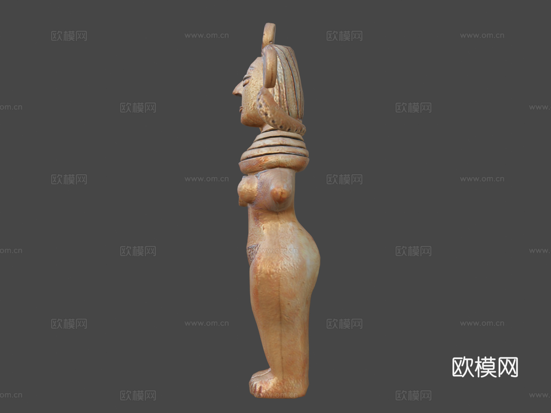 印度河谷女神3d模型下载（渲染图6）