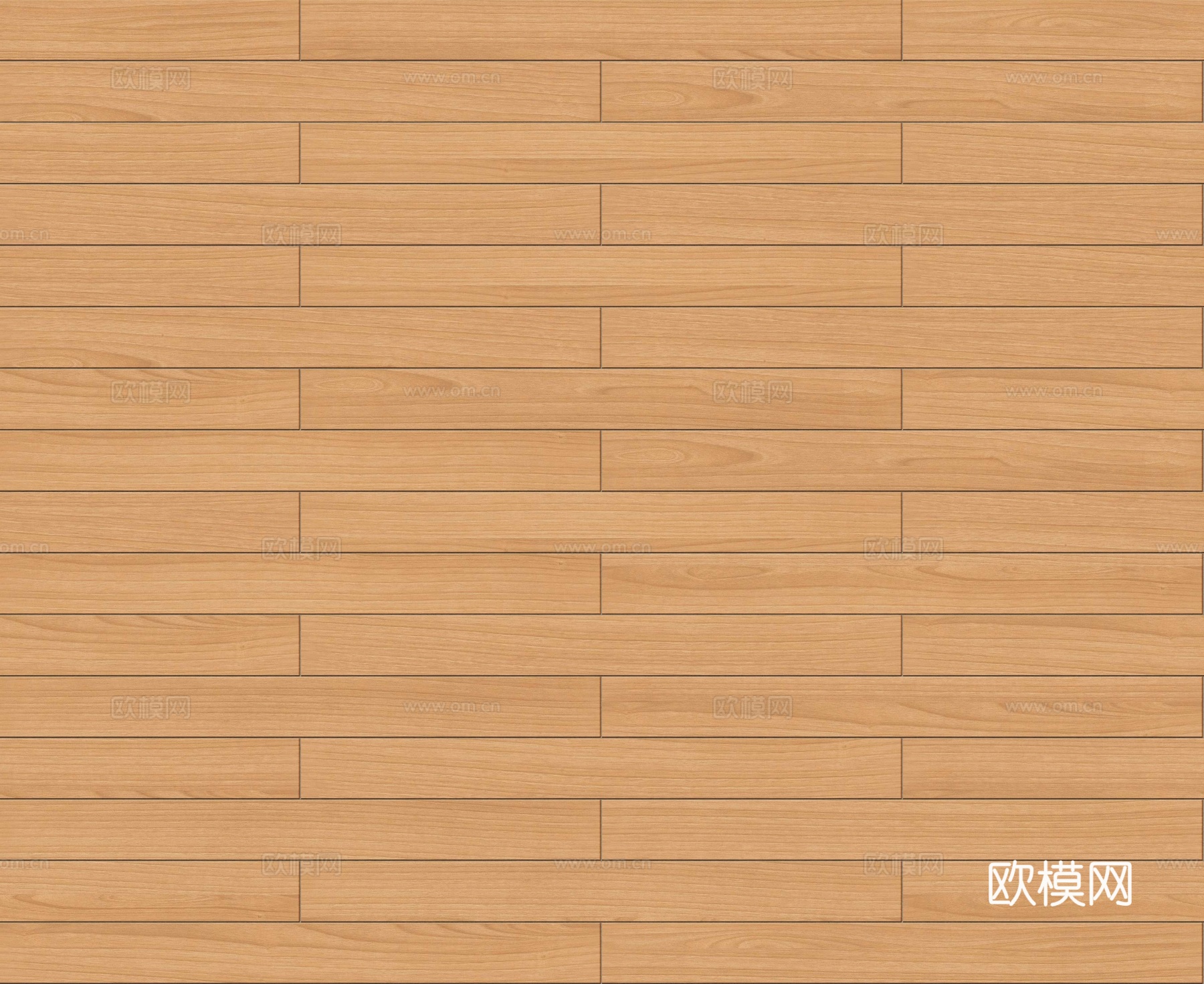 矩形错缝原木色实木地板151