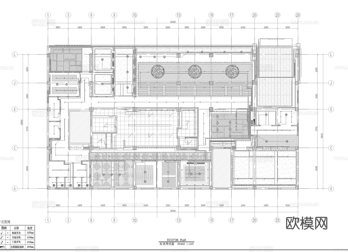 烧烤店 最新全套施工图合集cad施工图