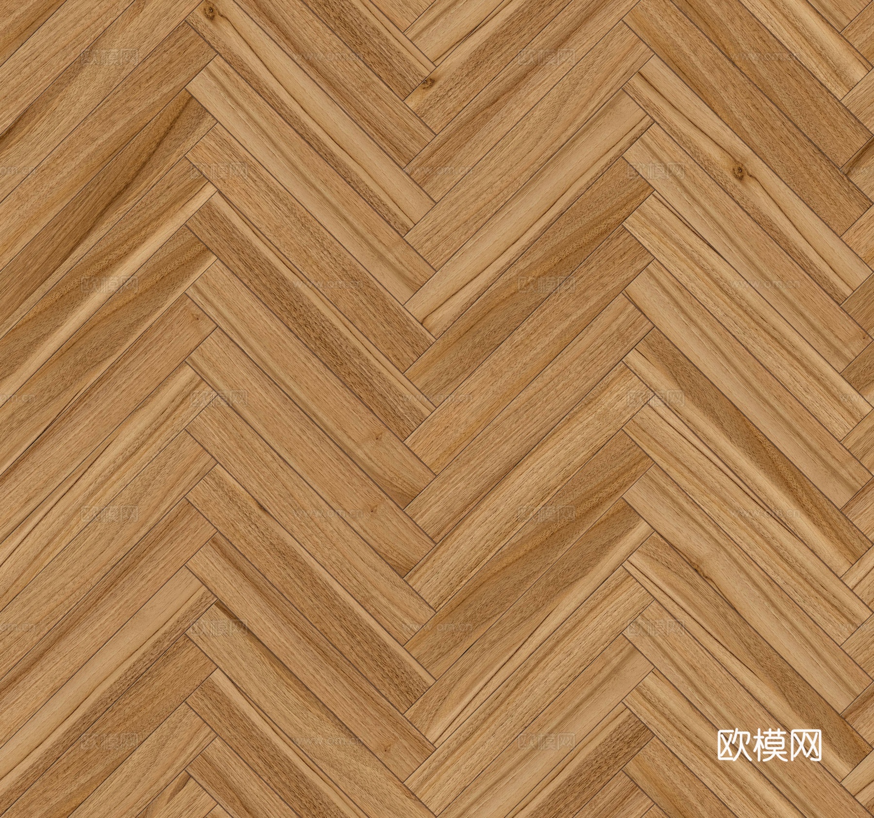 鱼骨纹错缝原木色实木地板134