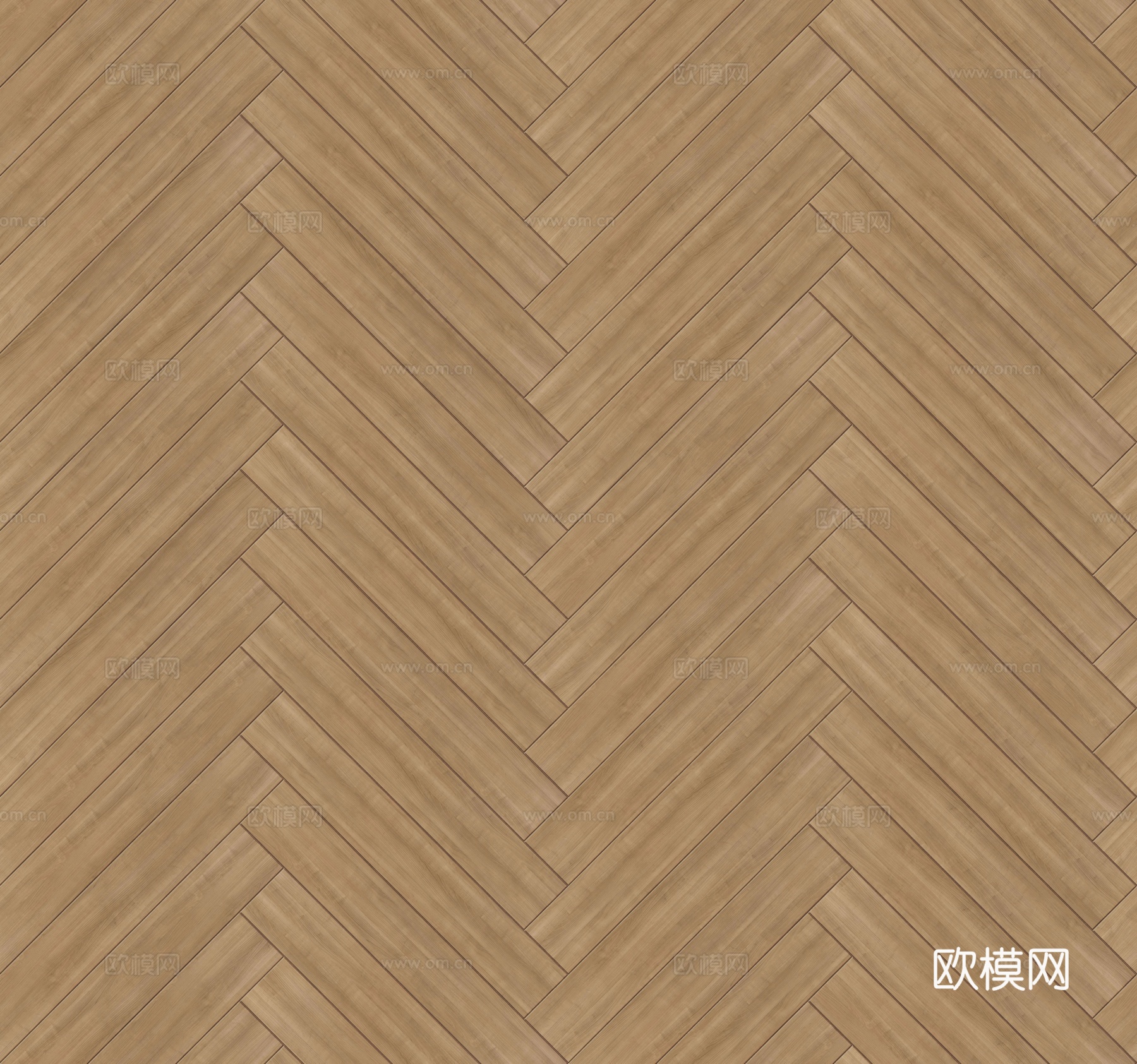 鱼骨纹错缝原木色实木地板165