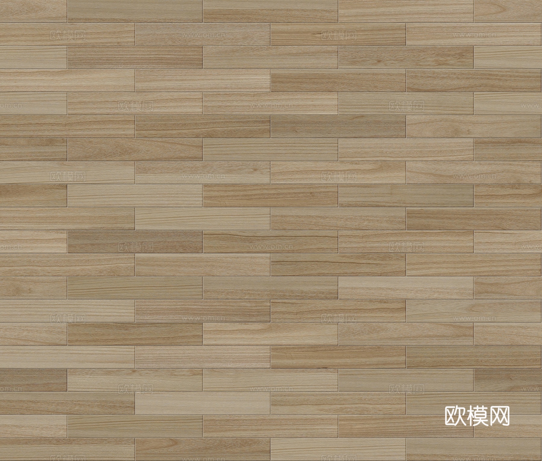 矩形错缝原木色实木地板32