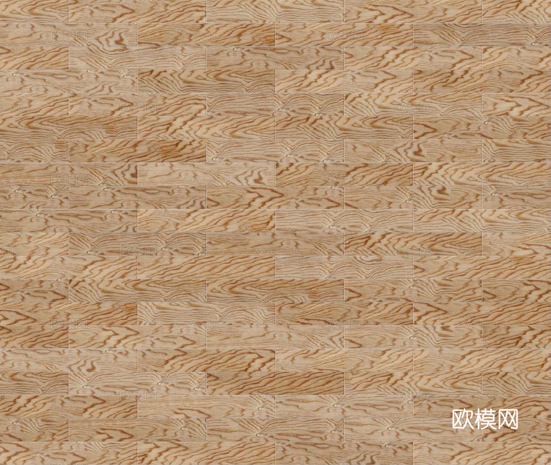 矩形错缝原木色实木地板78