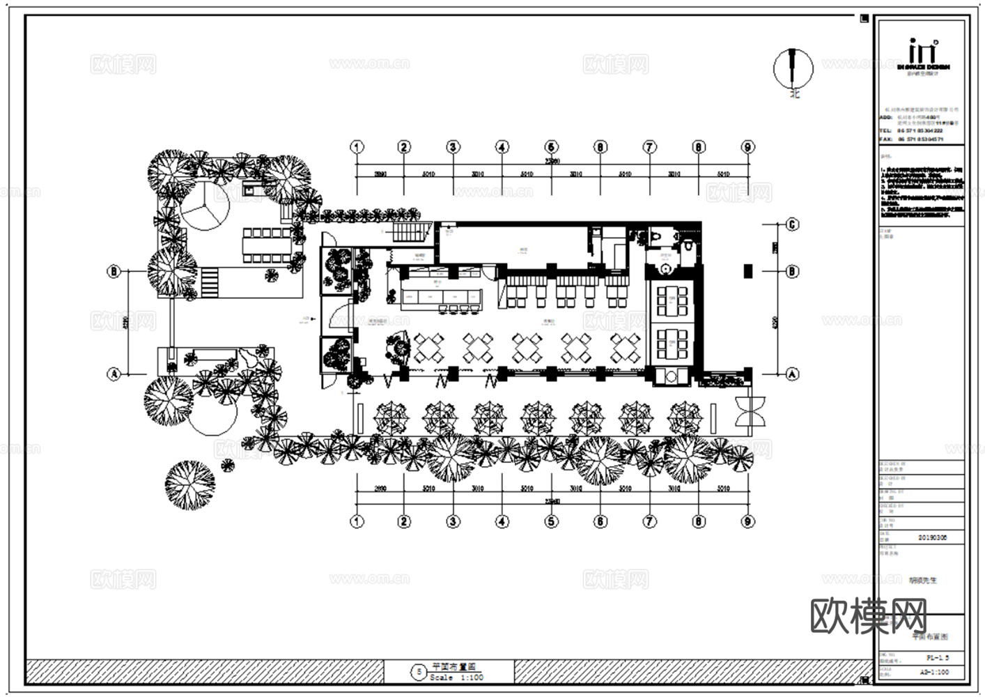 12套现代中餐厅室内CAD施工图效果图最新整理合集cad施工图