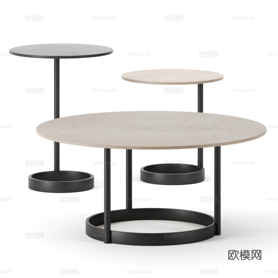 乔里SPOSA咖啡桌3d模型下载