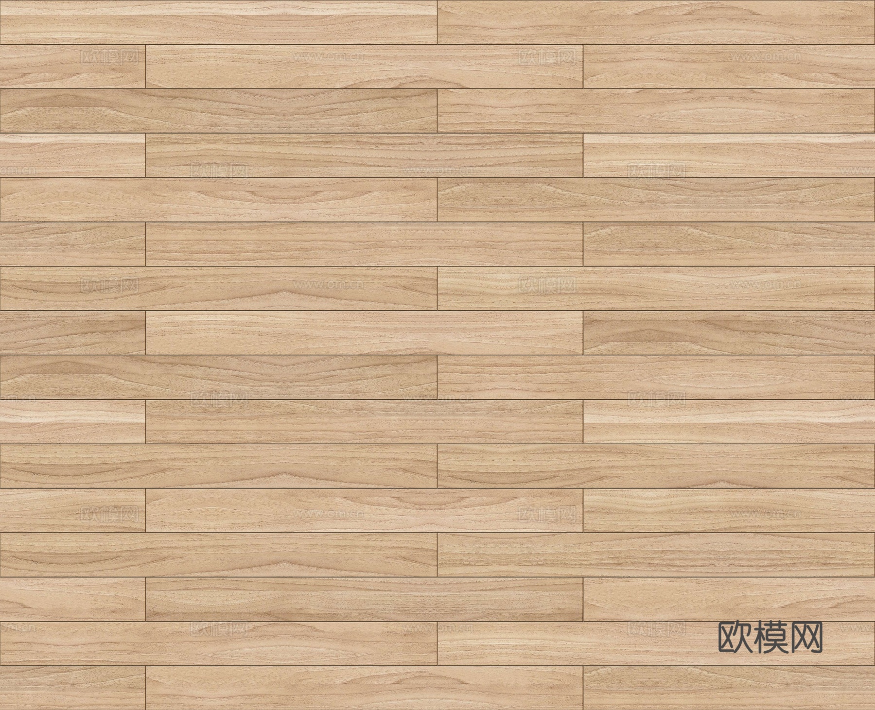 矩形错缝原木色实木地板57