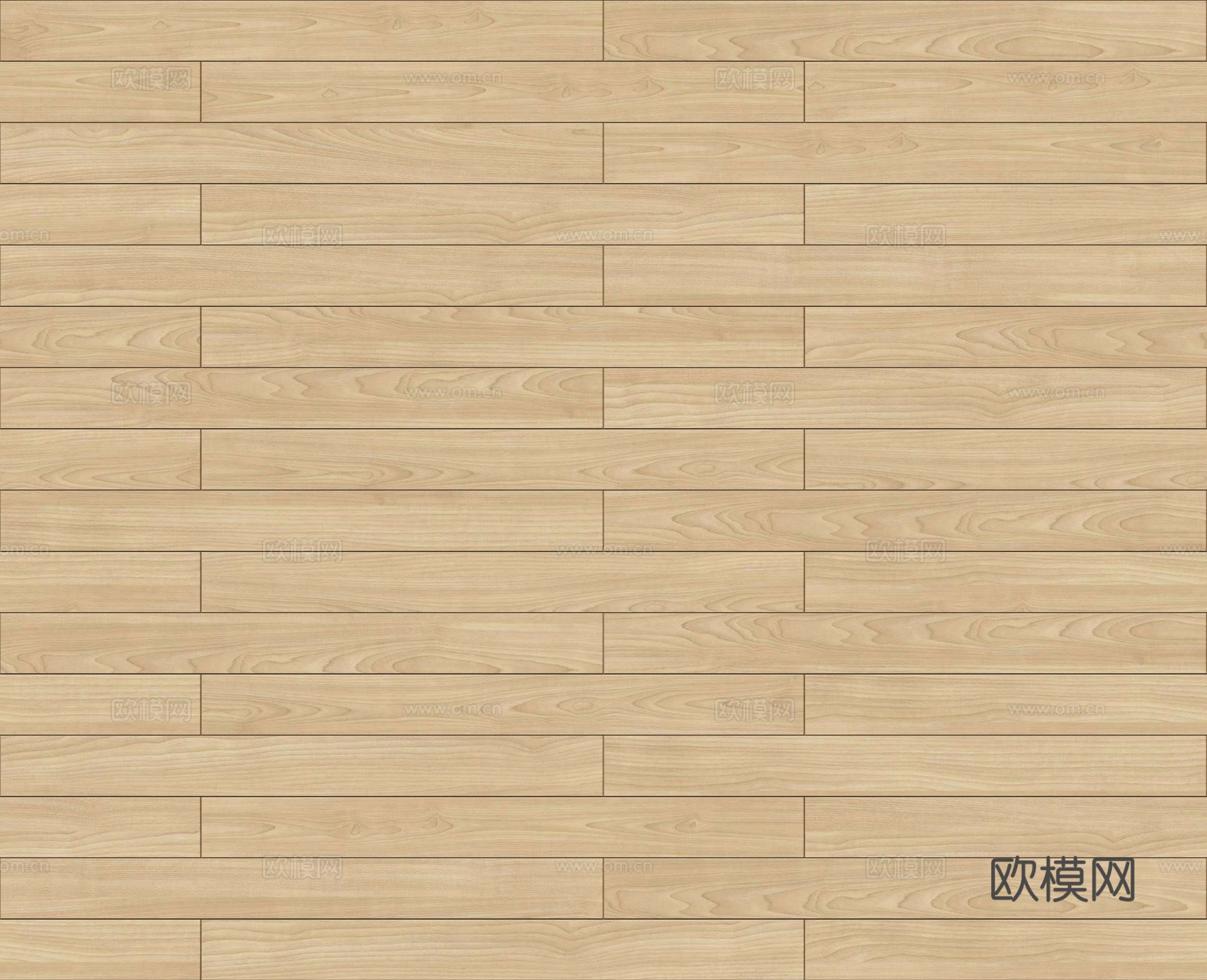 矩形错缝原木色实木地板20