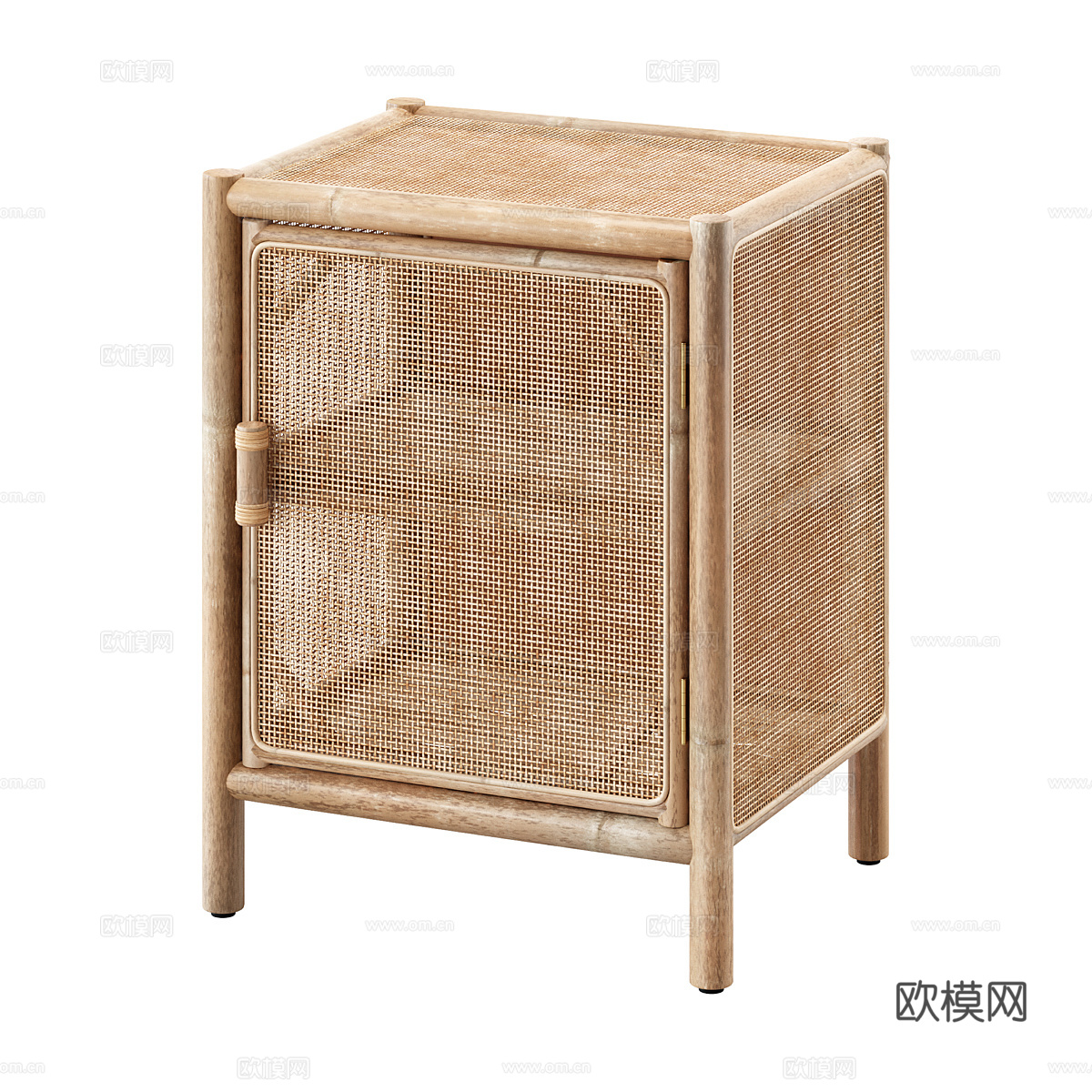 床头柜3d模型下载