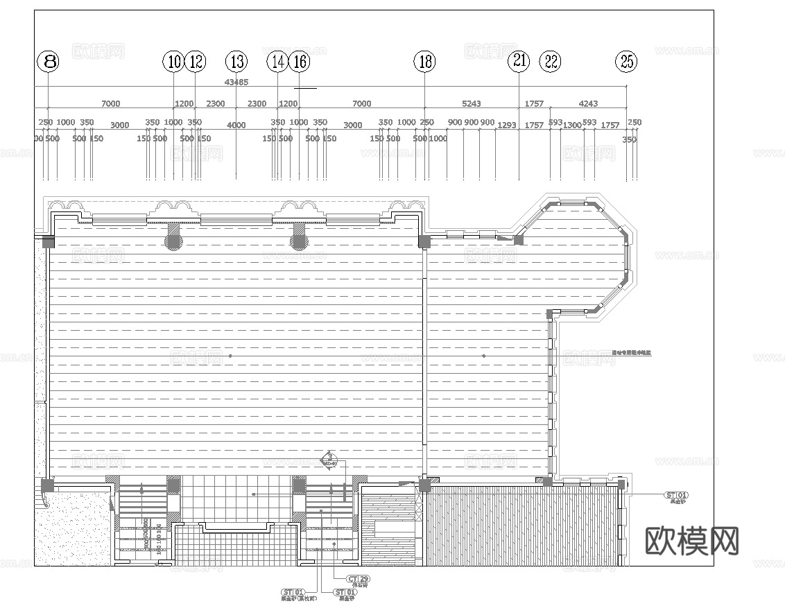 乒乒球馆 最新全套施工图合集cad施工图