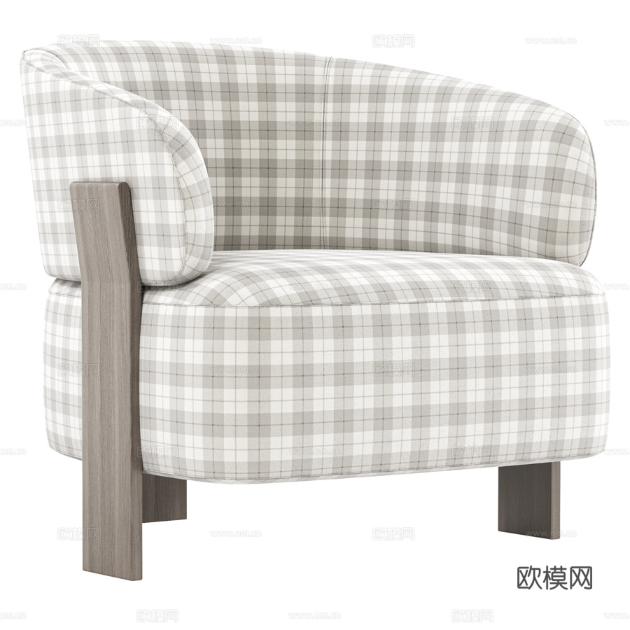 钻石魅力扶手椅3d模型下载