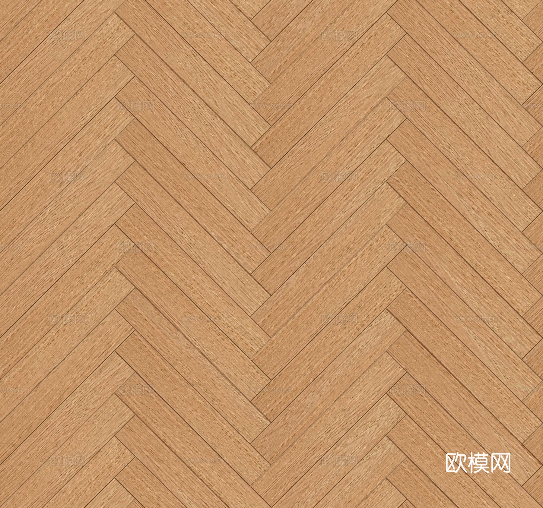 鱼骨纹错缝原木色实木地板147