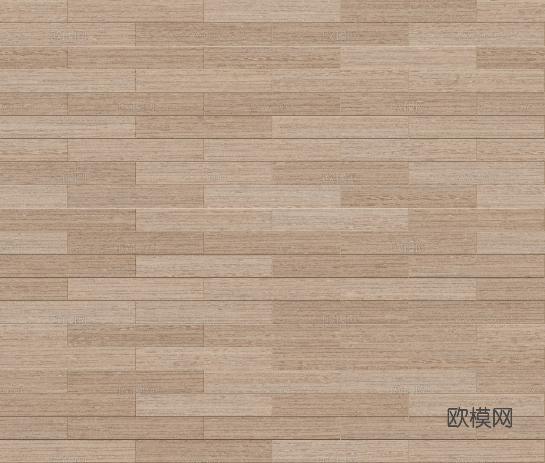 矩形错缝原木色实木地板11