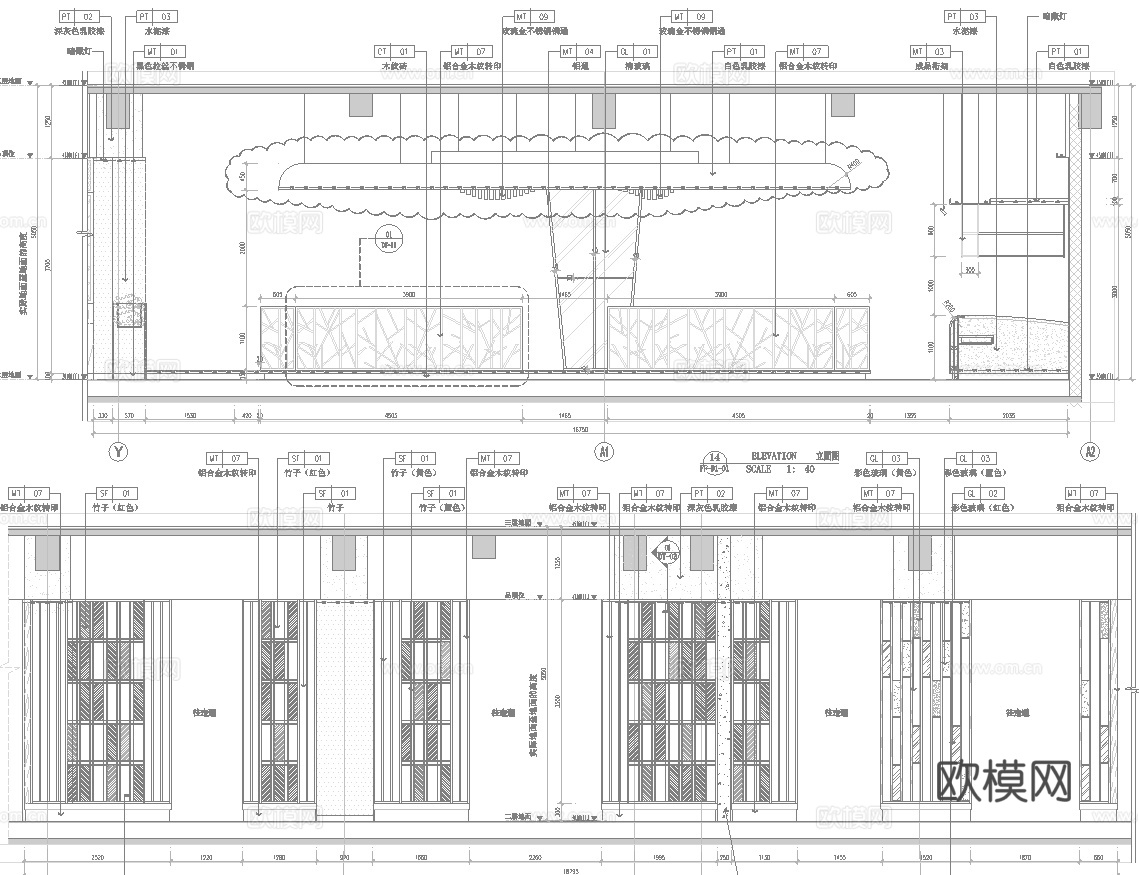 韩式烤肉店 最新全套施工图合集cad施工图