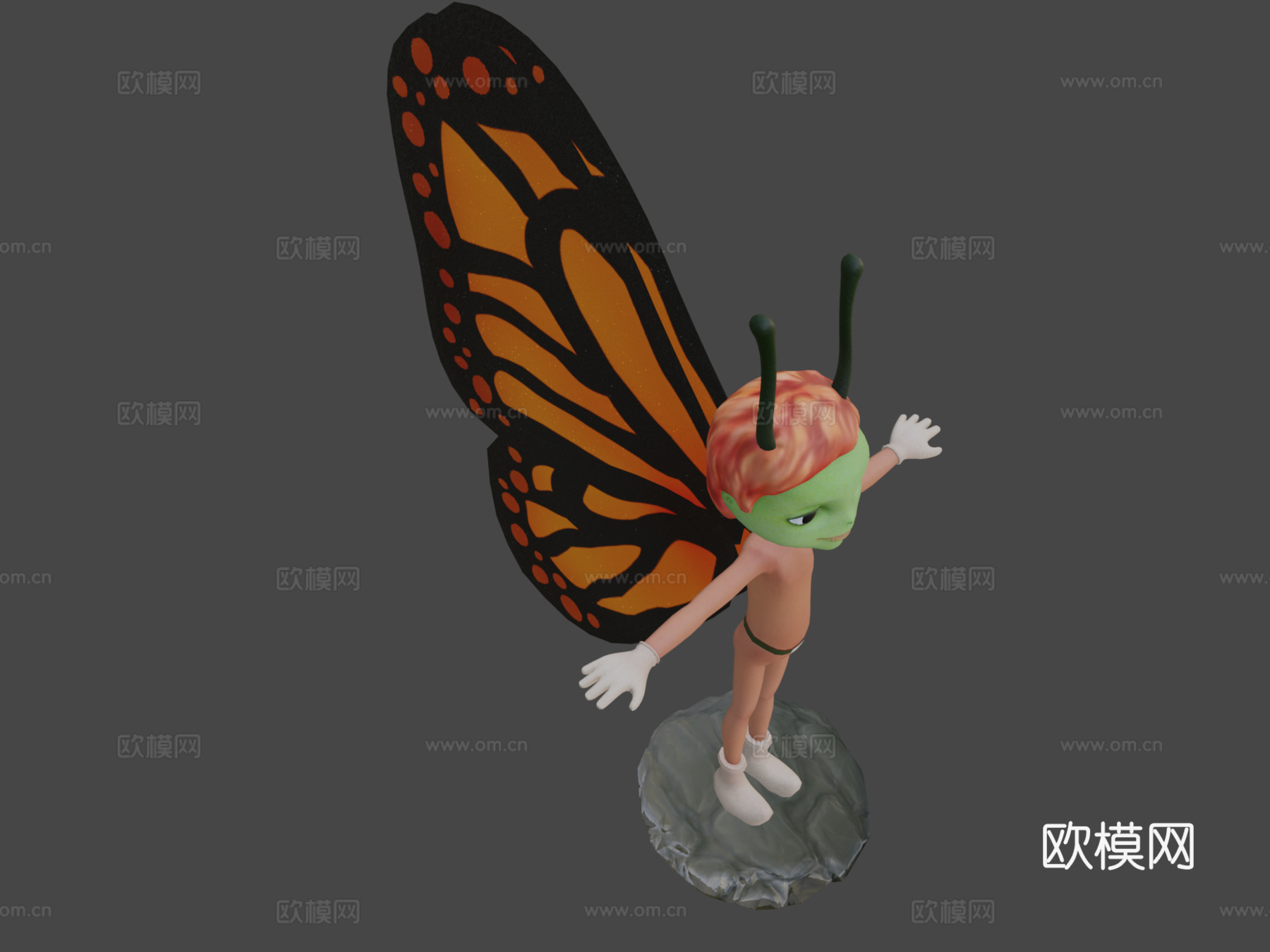 蝴蝶生物3d模型下载（渲染图7）