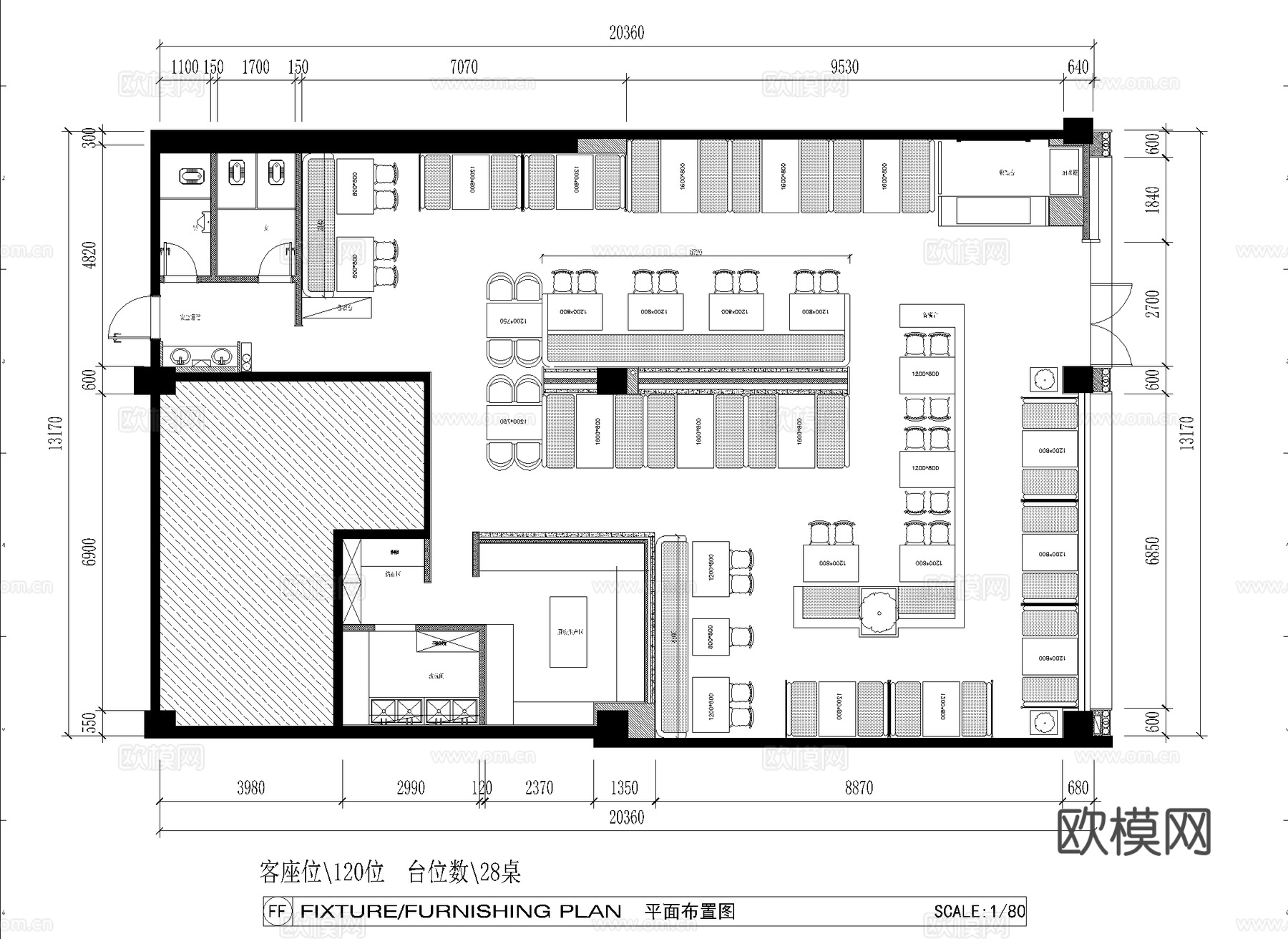 烧烤店 最新全套施工图合集cad施工图
