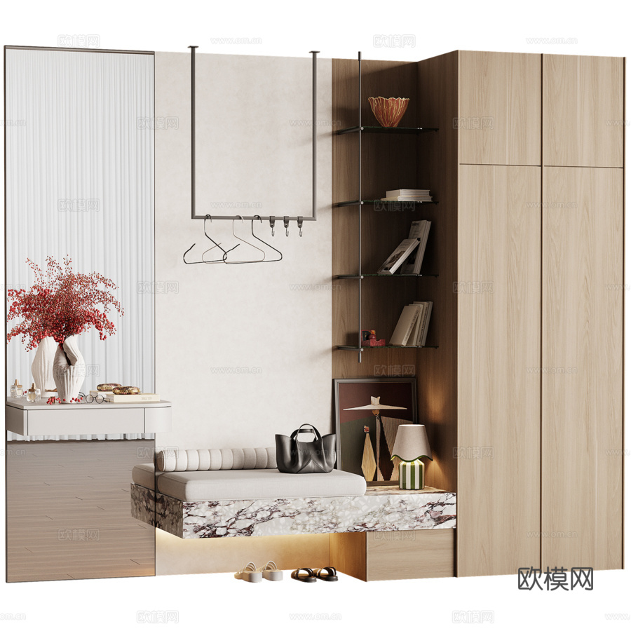 玄关0073d模型下载