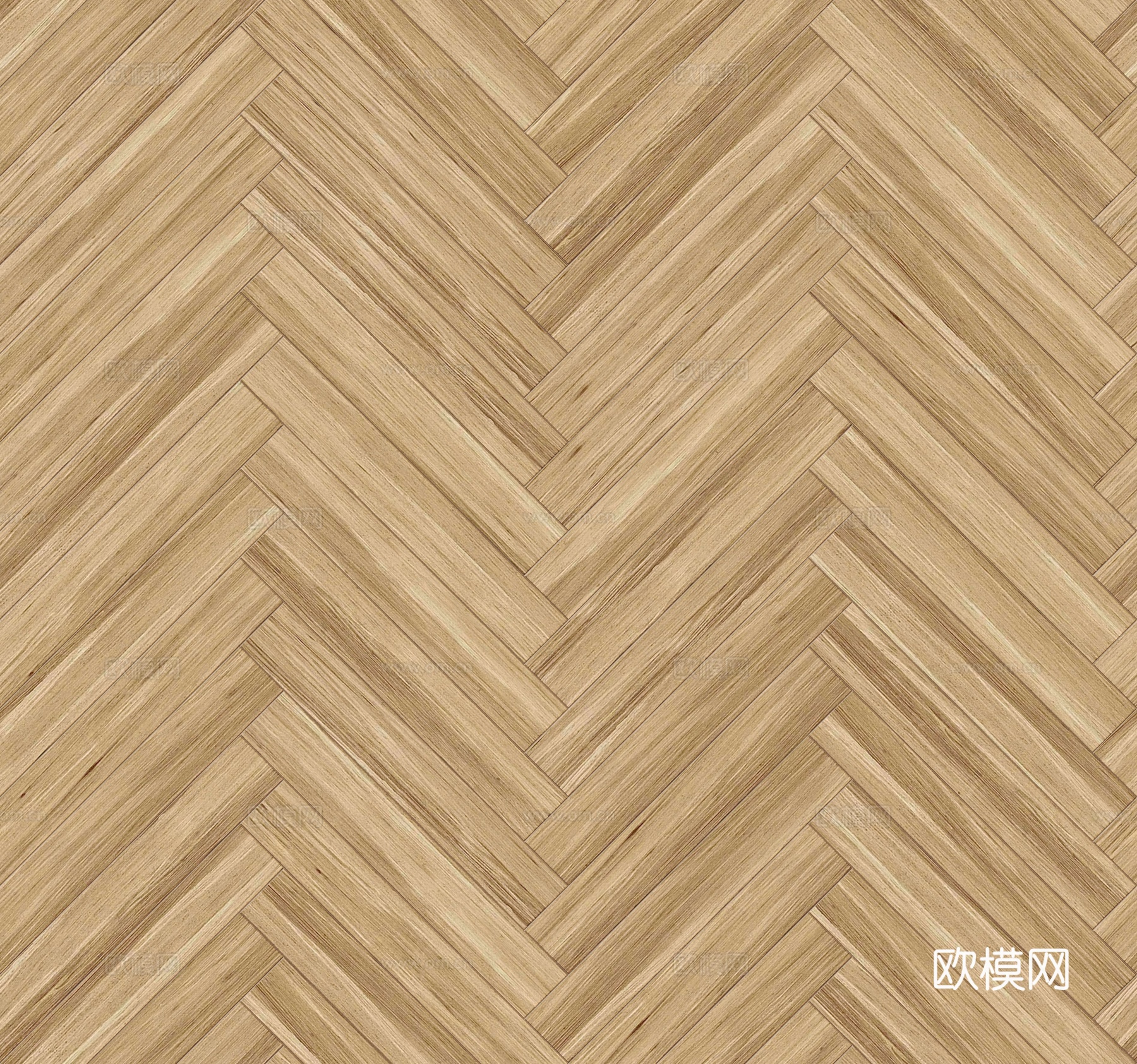 鱼骨纹错缝原木色实木地板124