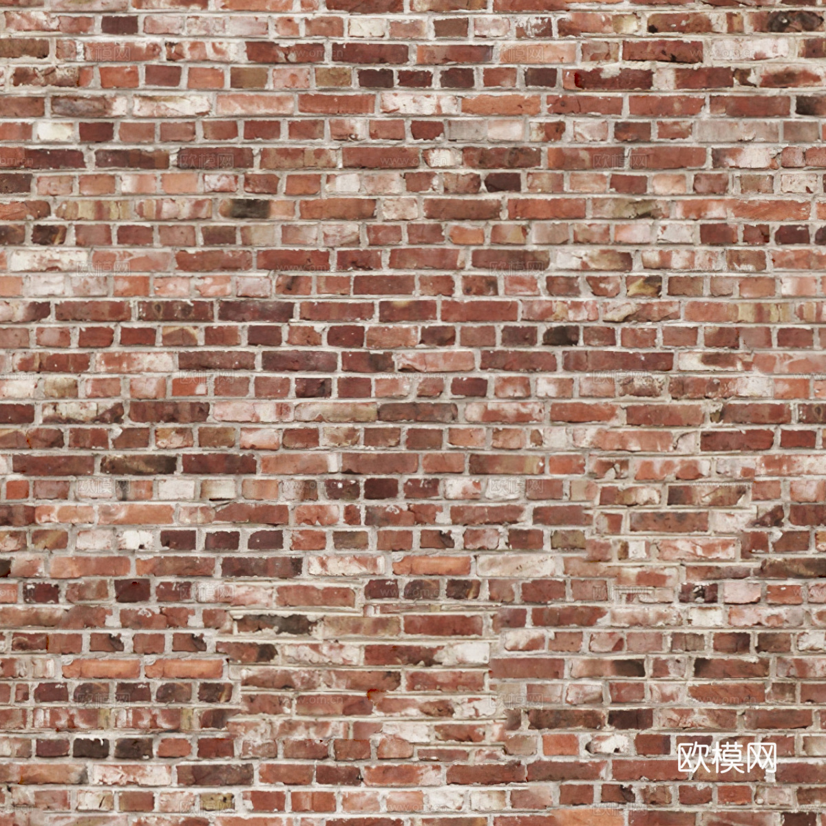 红砖墙面-红砖错缝墙面2029下载