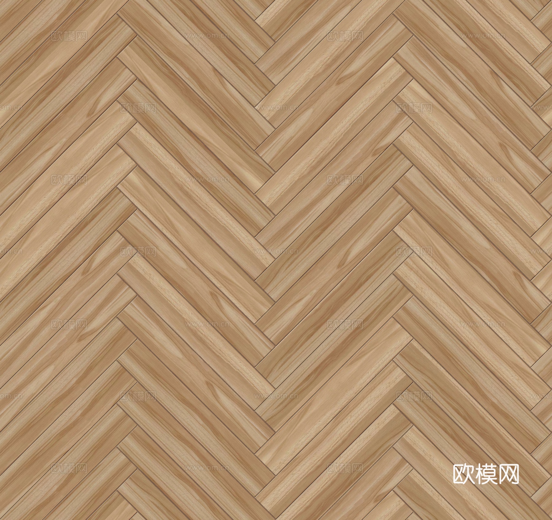 鱼骨纹错缝原木色实木地板178